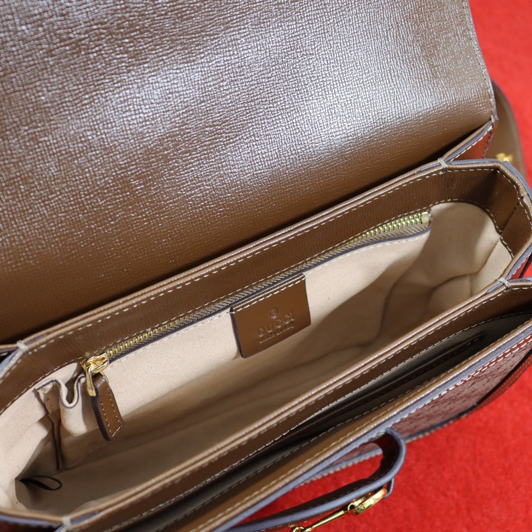 GUCCI HORSEBIT 1955 SHOULDER BAG 9.8"W x 7"H x 3.1"D