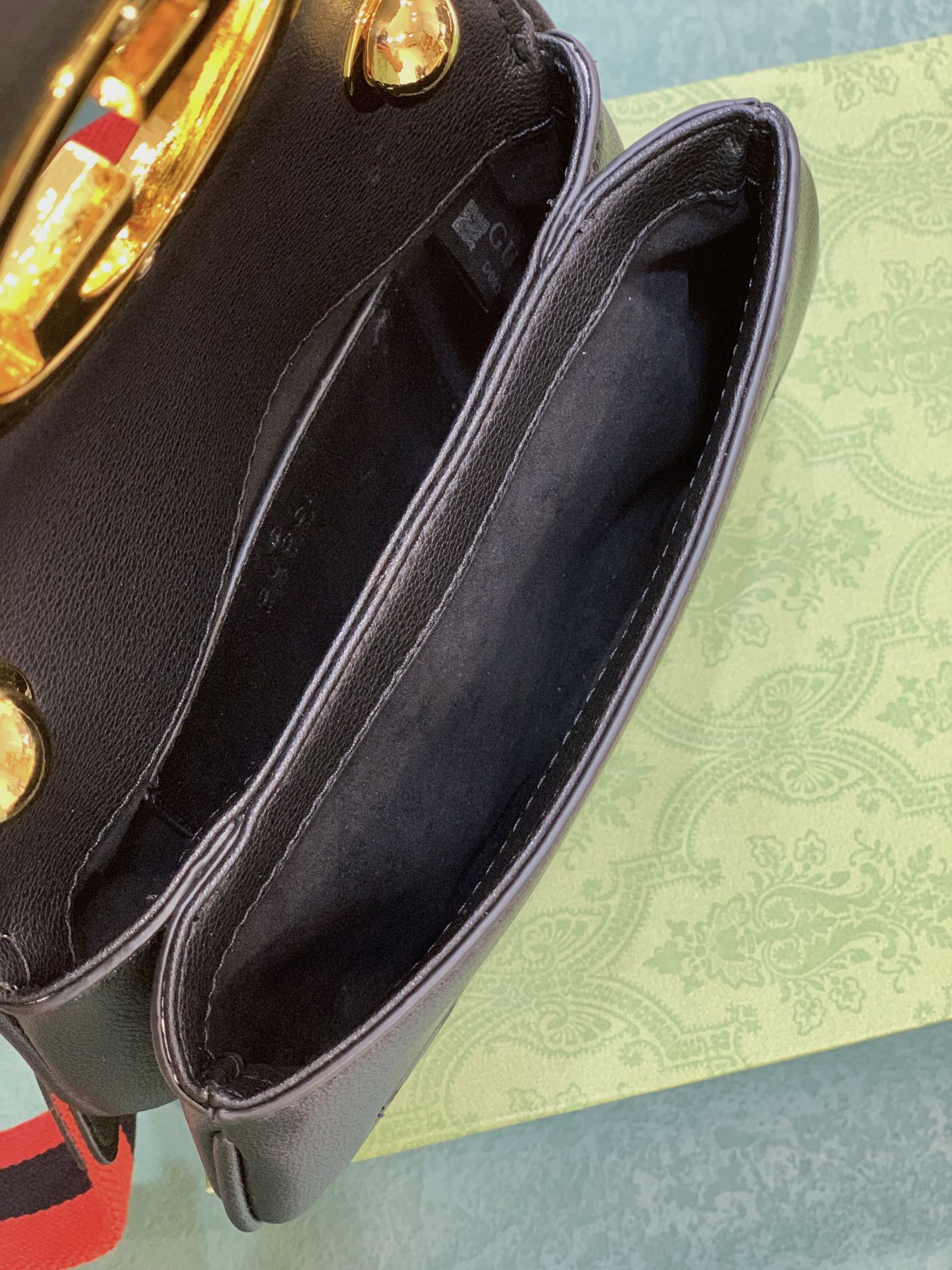 GUCCI BLONDIE MINI BAG BLACK 8.7"W x 5.1"H x 2.2"D