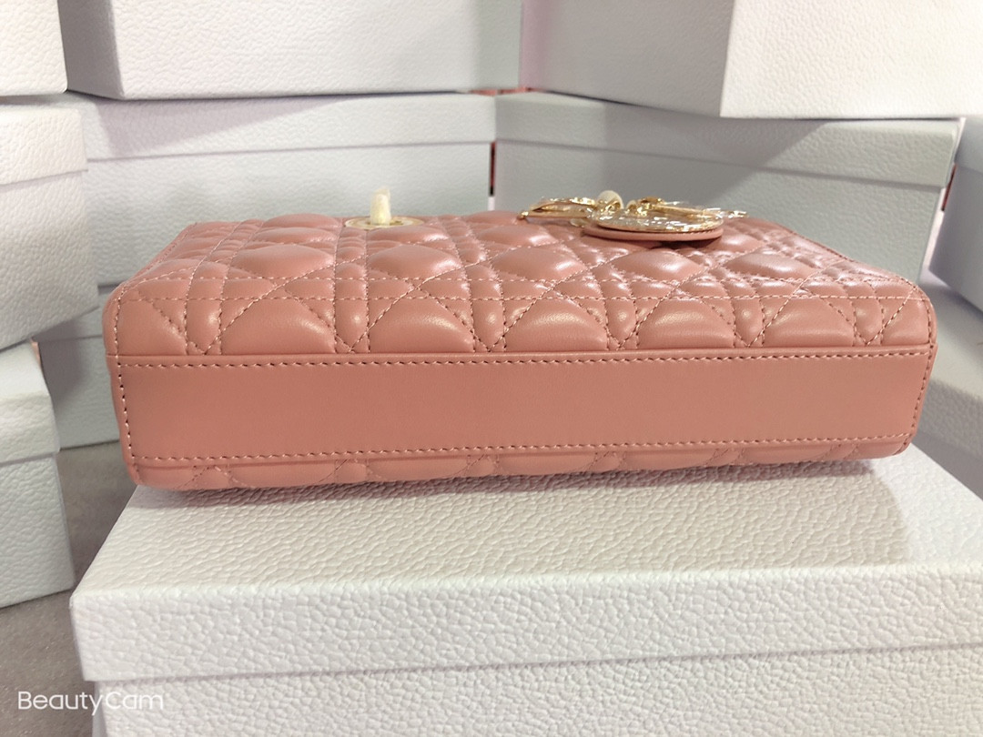 Dior Lady D-Joy bag medium pink 26 x 13.5 x 5 cm