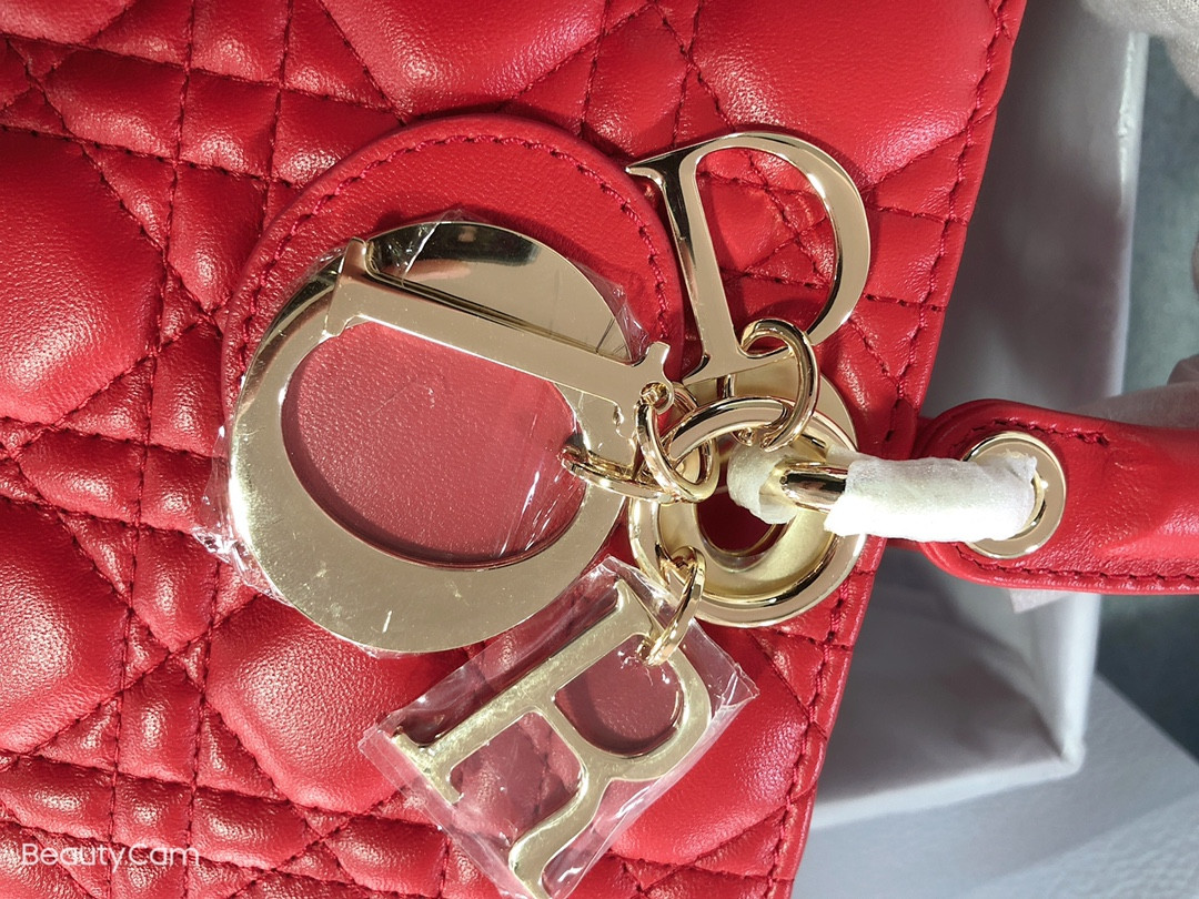 Dior Lady D-Joy bag medium RED 26 x 13.5 x 5 cm