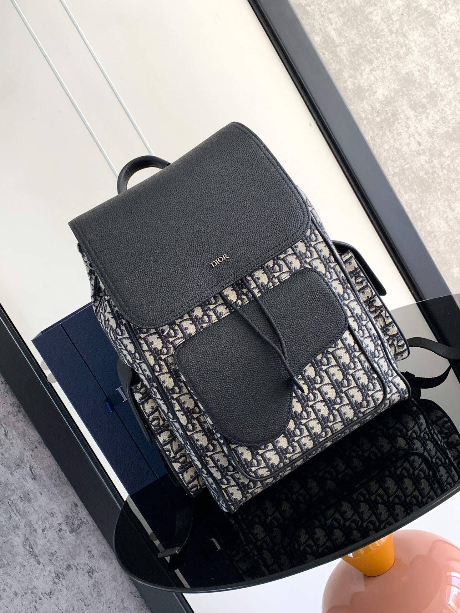 Dior Saddle Backpack 10.5 x 16 x 5.5 inches