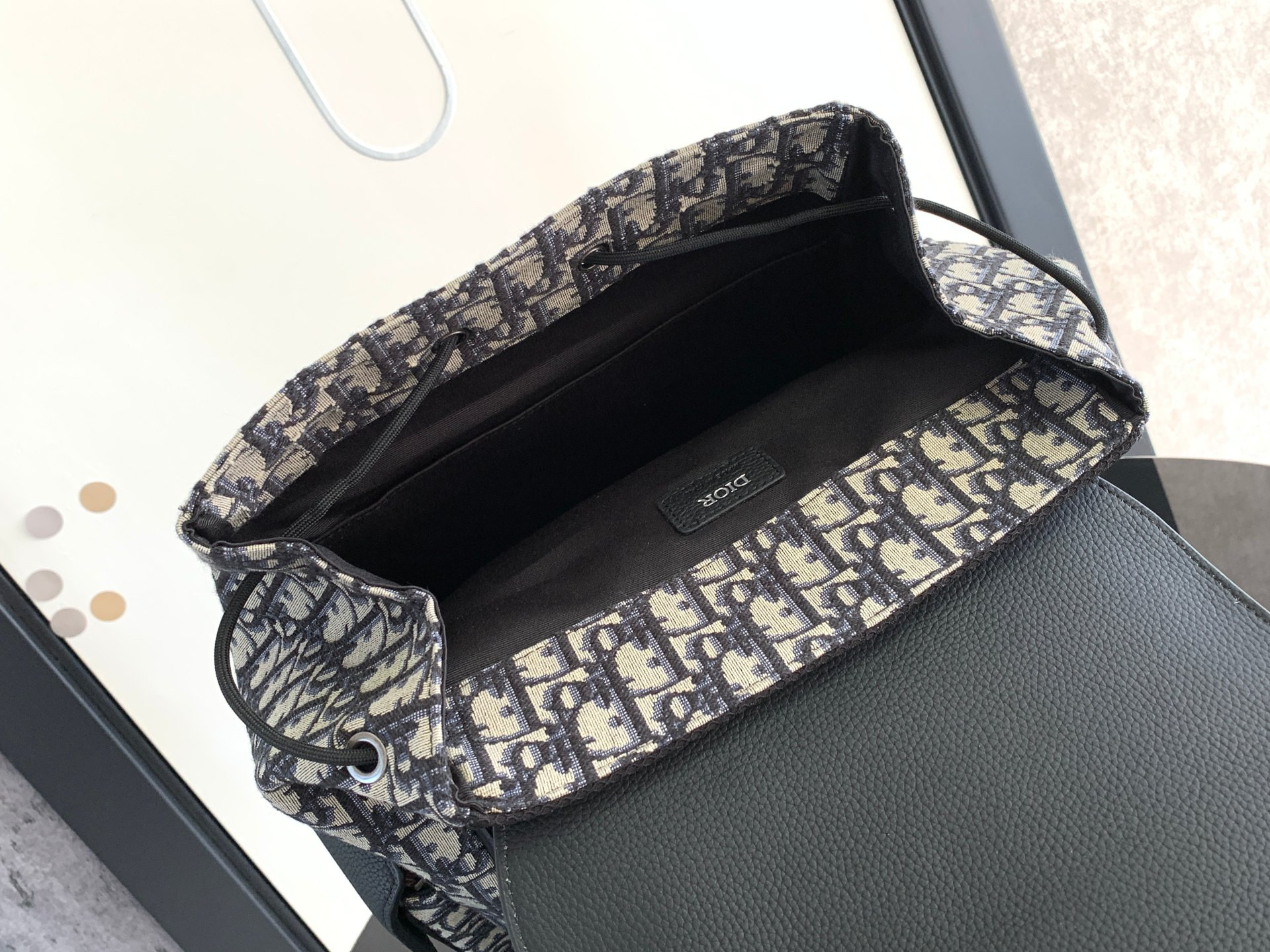 Dior Saddle Backpack 10.5 x 16 x 5.5 inches