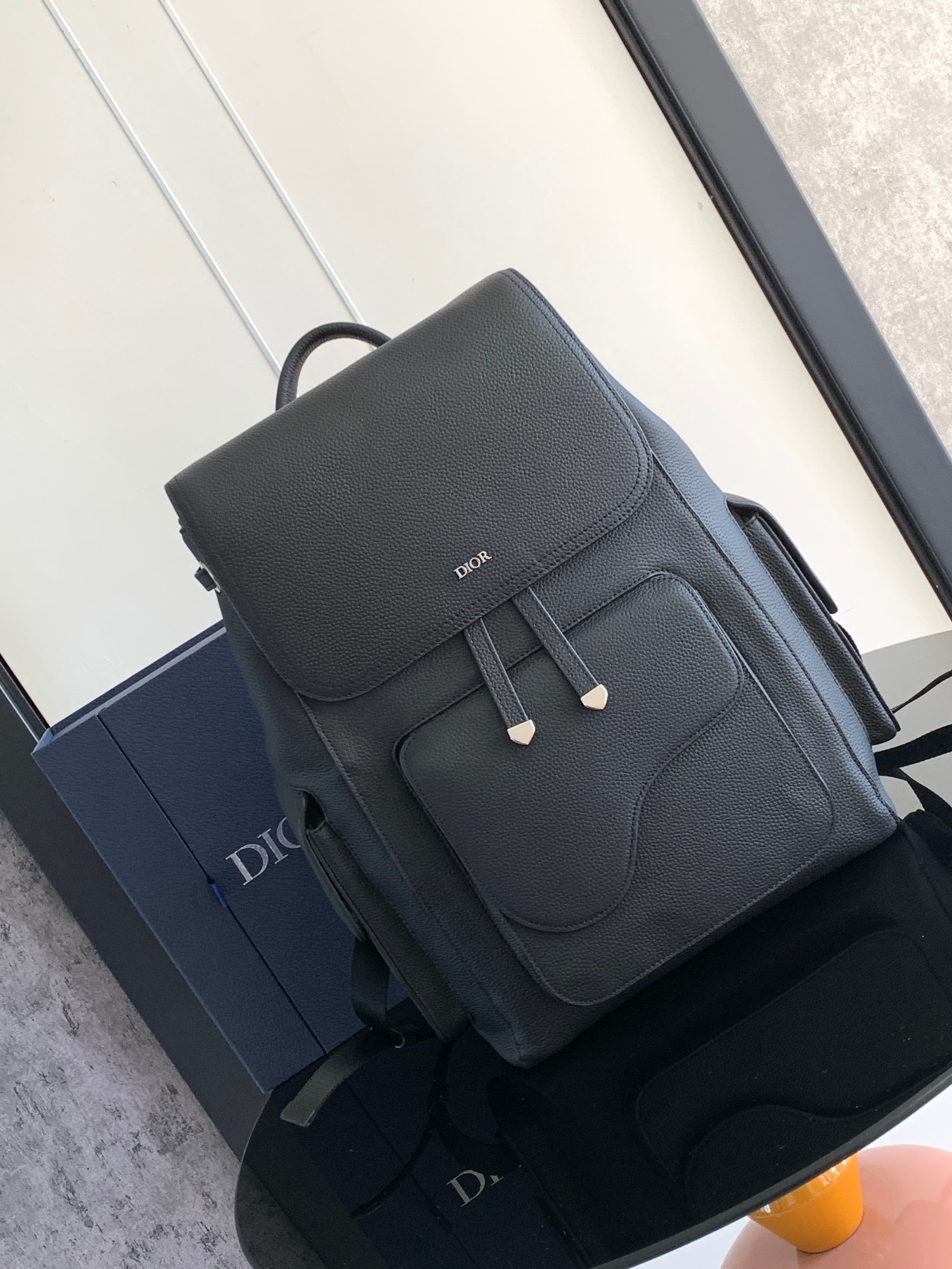 Dior Saddle Backpack 10.5 x 16 x 5.5 inches