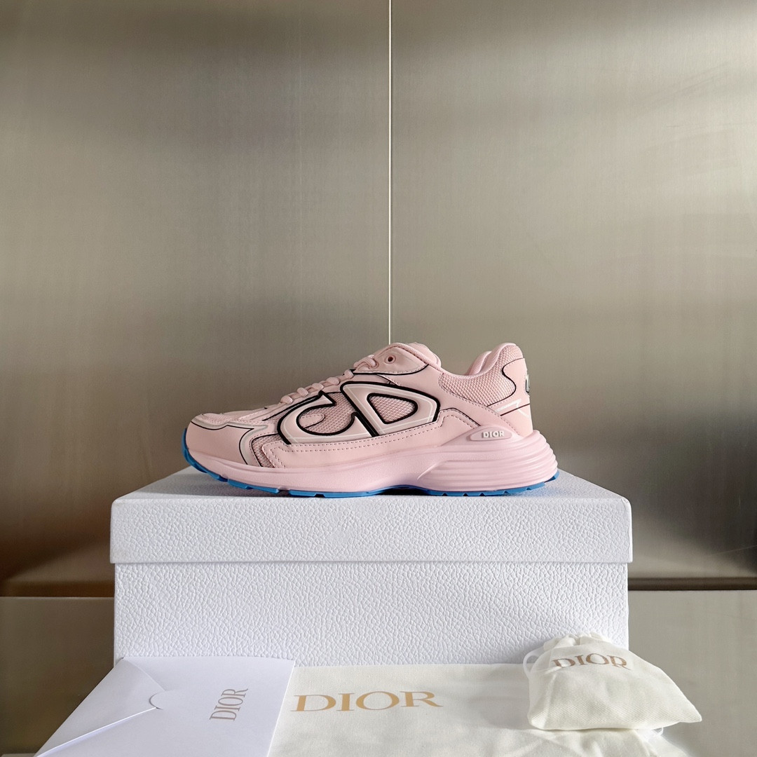UA DIOR B30 Sneaker Pale Pink Mesh and Technical Fabric