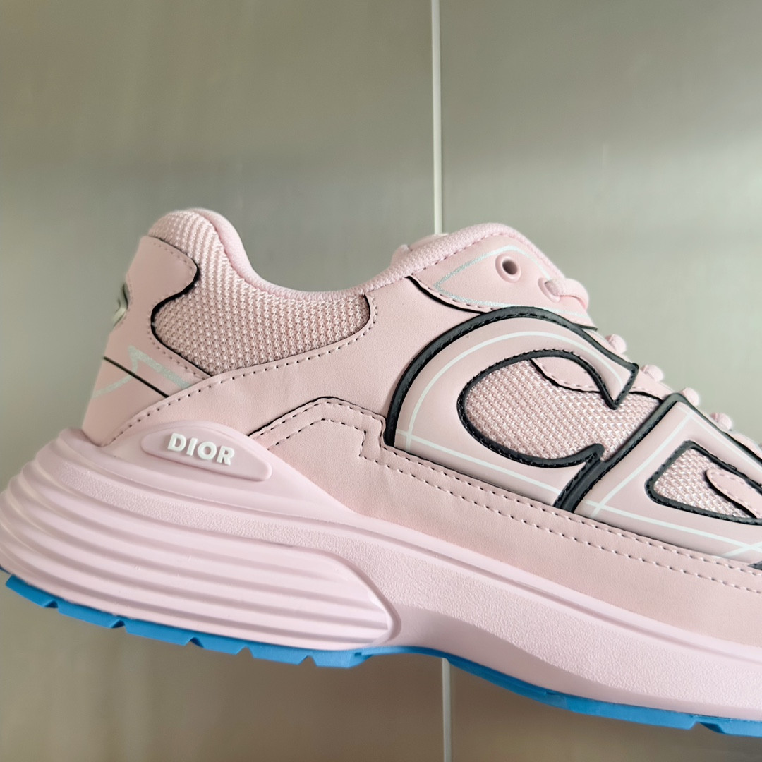 UA DIOR B30 Sneaker Pale Pink Mesh and Technical Fabric