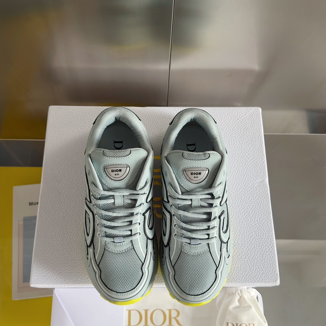 UA DIOR B30 Sneaker Blue Mesh and Technical Fabric