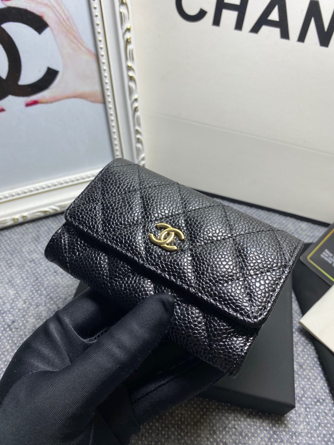 CHANEL CARD HOLDER 11.3 x 7.5 x 2.5 cm