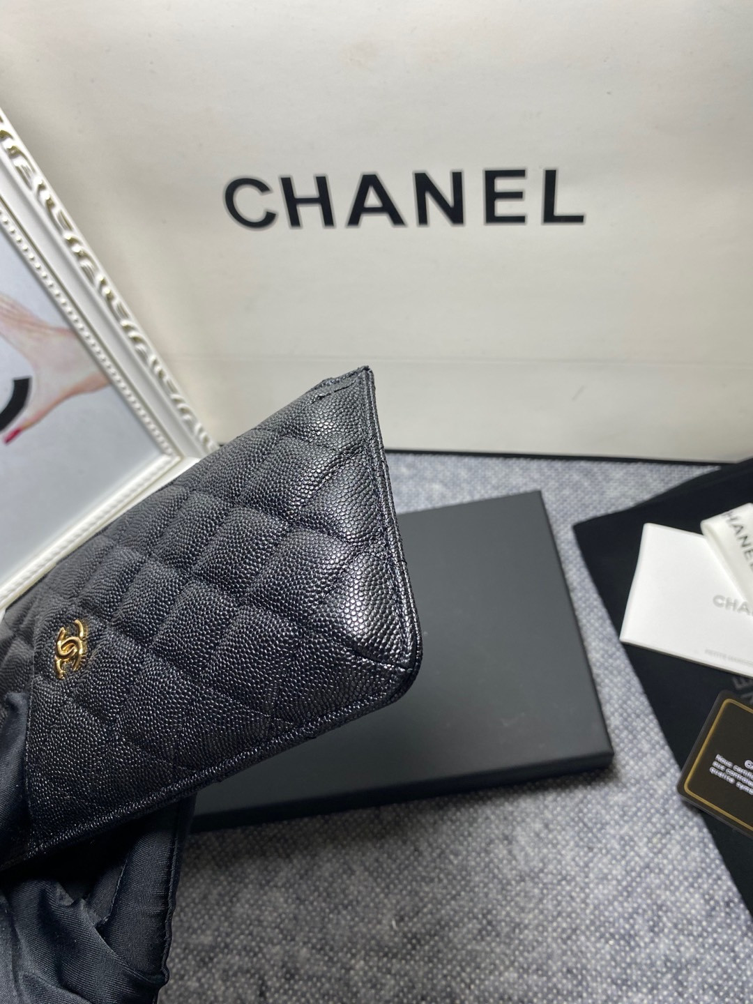CHANEL LONG ZIPPED WALLET 19-11cm