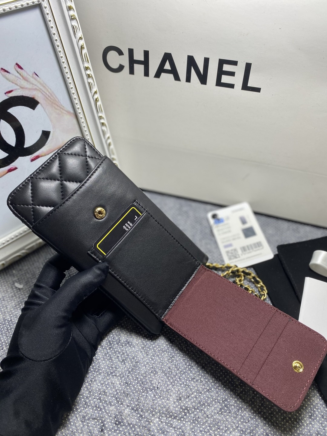 CHANEL LONG ZIPPED WALLET 19-11cm