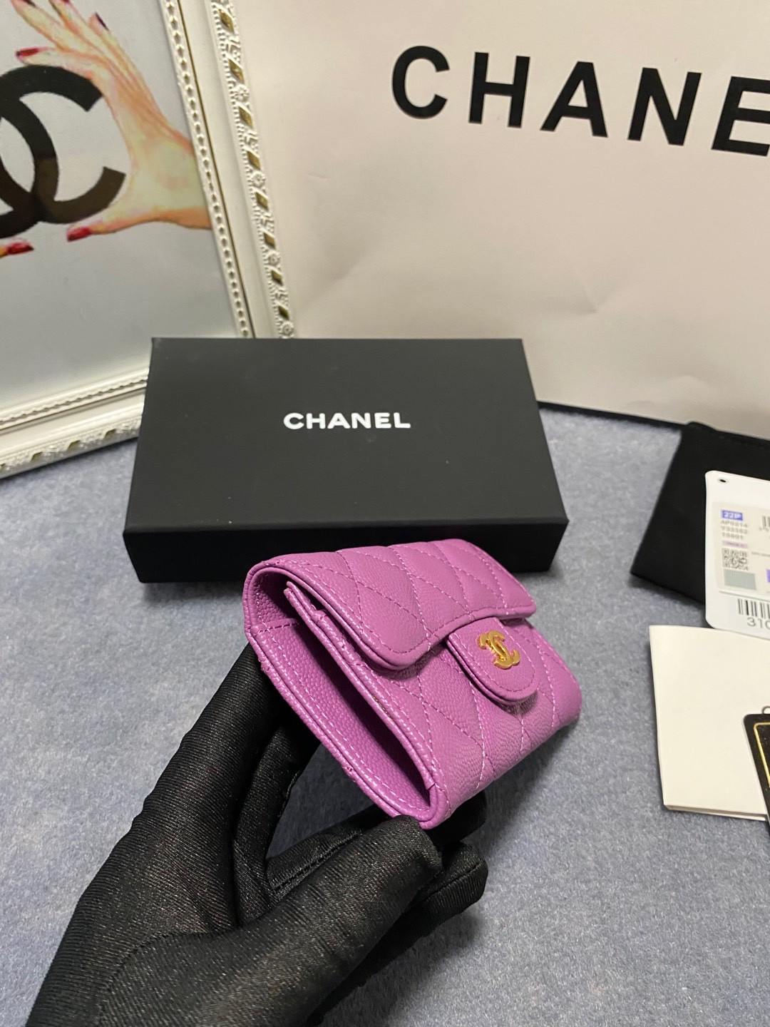 CHANEL CARD HOLDER 11.3 x 7.5 x 2.5 cm