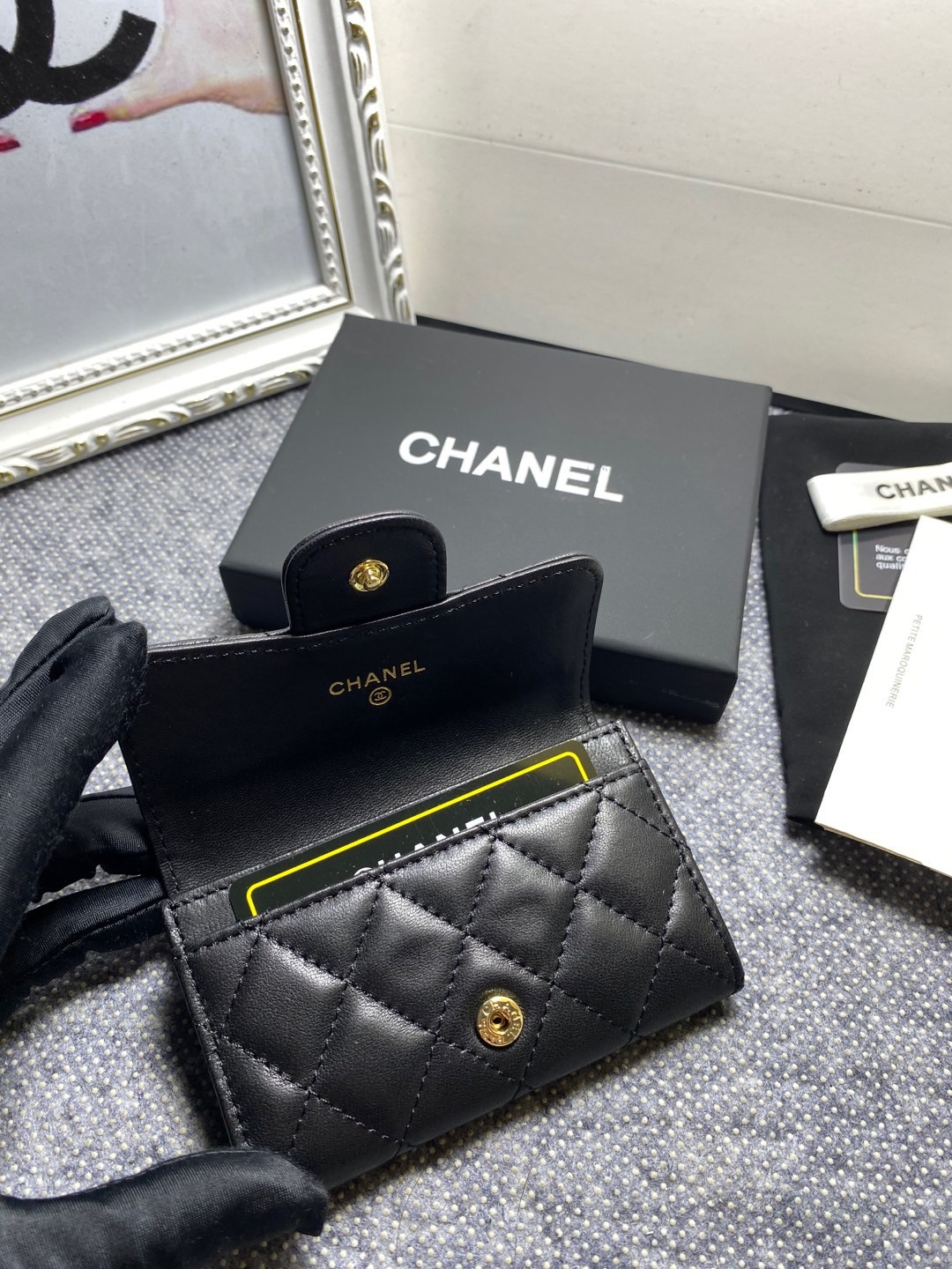 CHANEL CARD HOLDER 11.3 x 7.5 x 2.5 cm