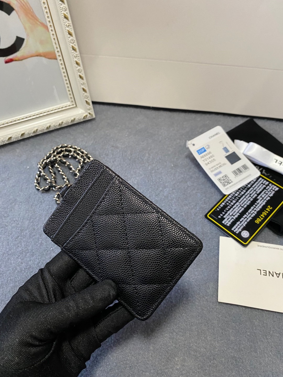 CHANEL CARD HOLDER 10.5 x7 x  0.5cm