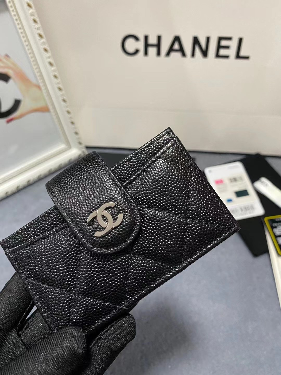 CHANEL CARD HOLDER 10.4×7×2cm