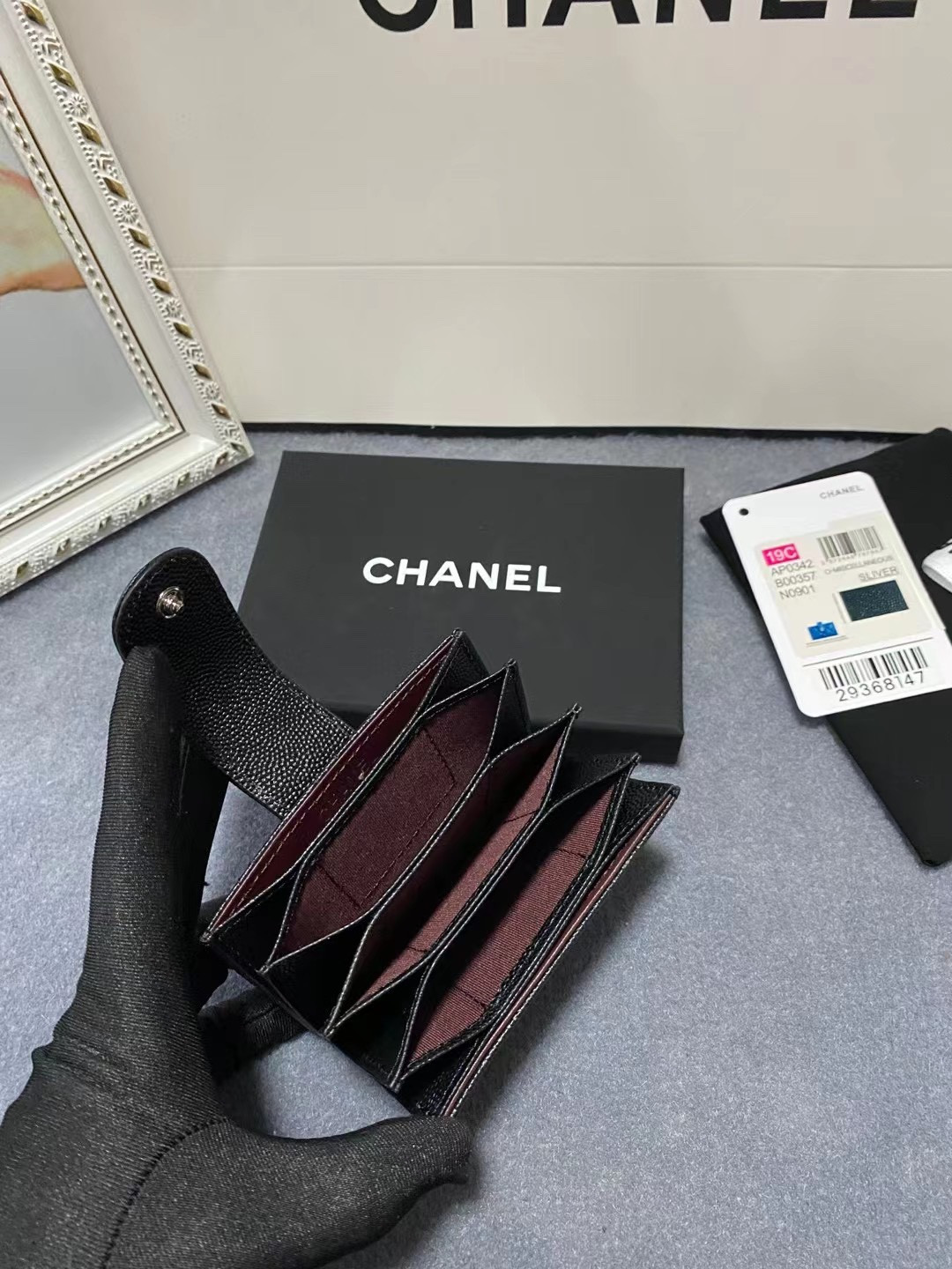 CHANEL CARD HOLDER 10.4×7×2cm