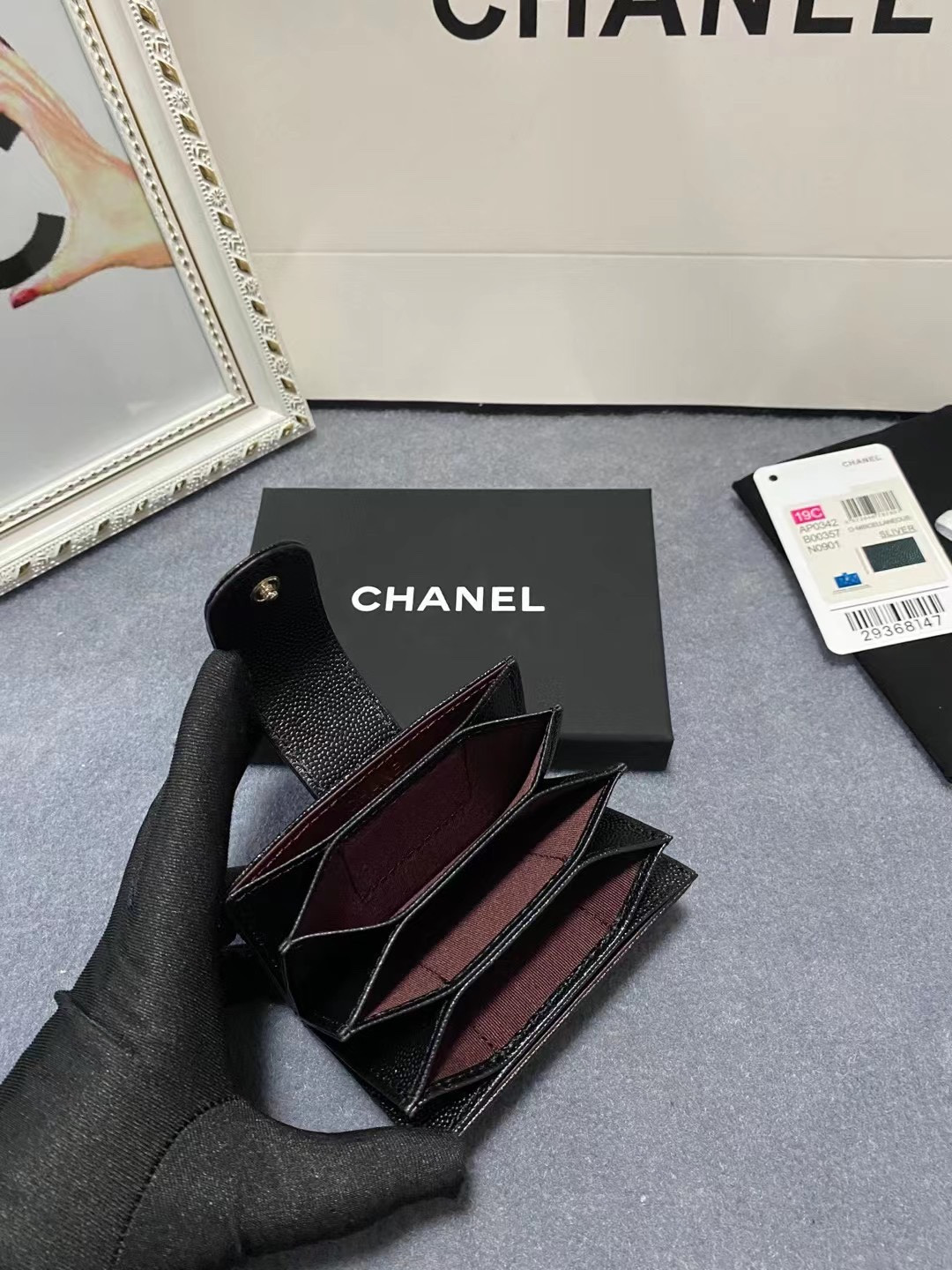 CHANEL CARD HOLDER 10.4×7×2cm