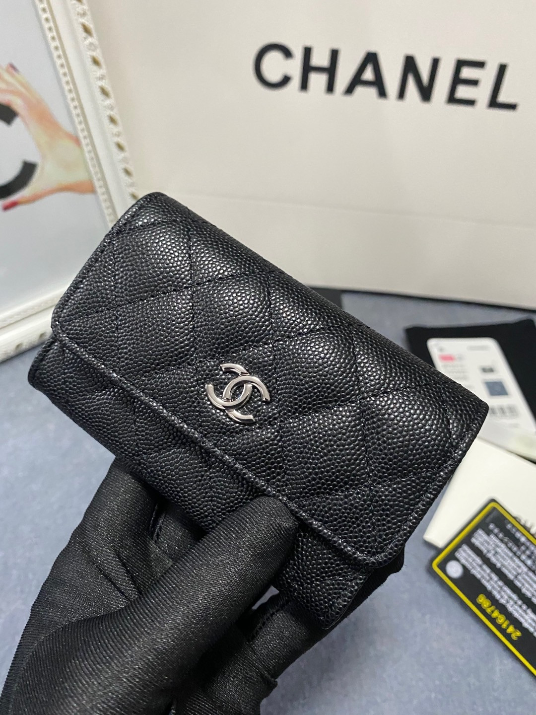CHANEL CARD HOLDER 11.3 x 7.5 x 2.5 cm