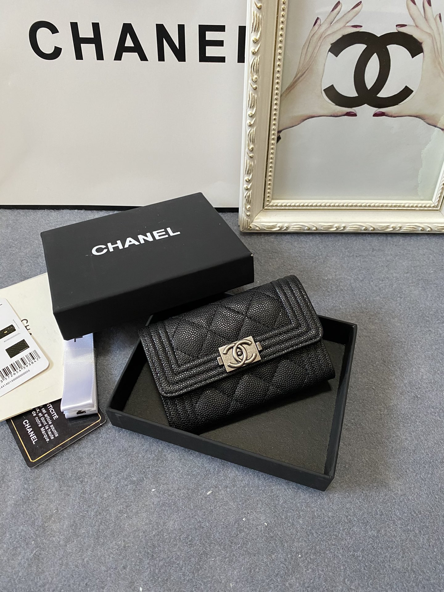 CHANEL FLAP WALLET 12-7CM