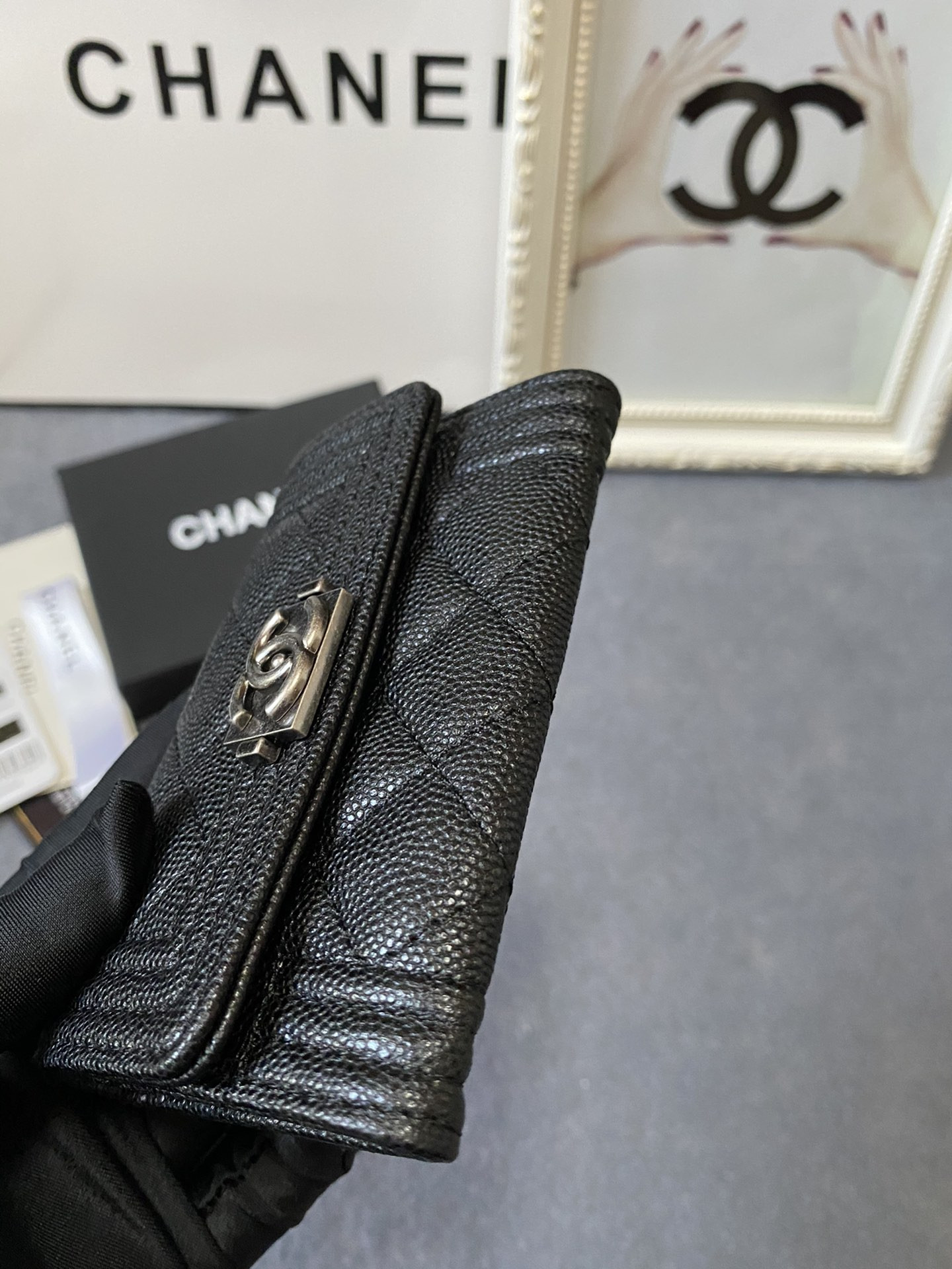 CHANEL FLAP WALLET 12-7CM
