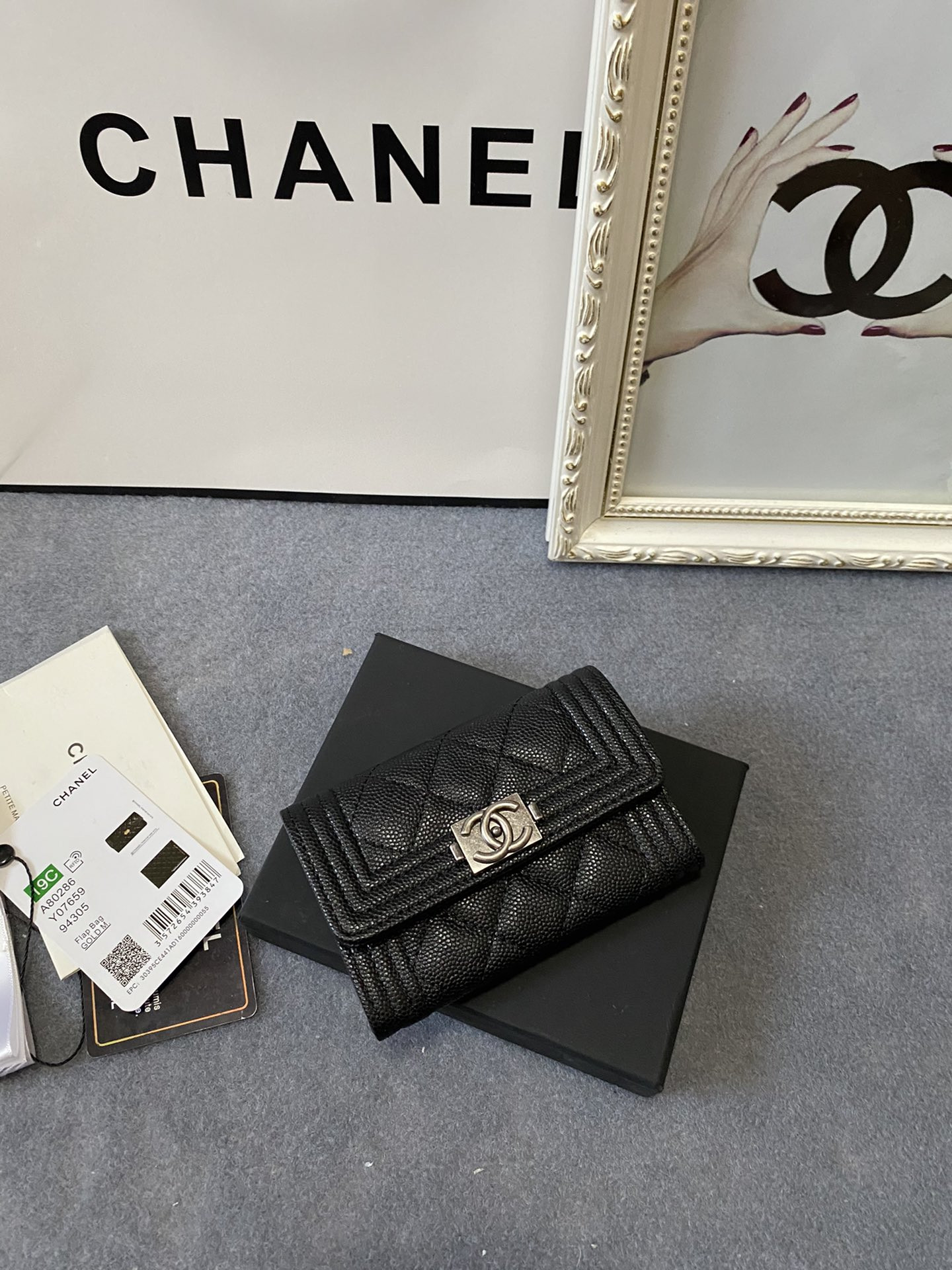 CHANEL FLAP WALLET 12-7CM