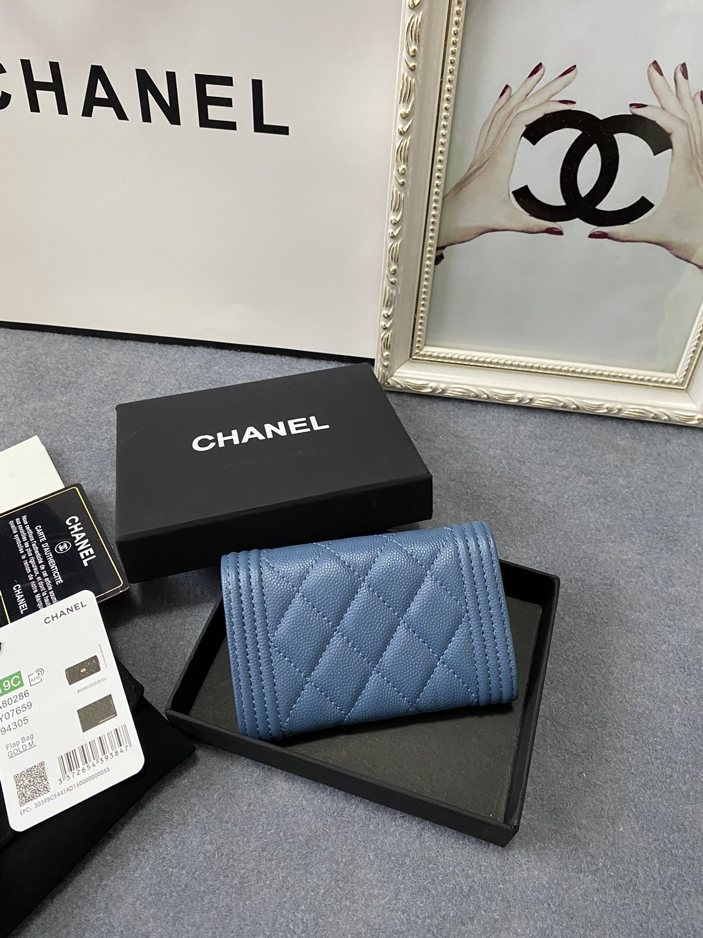 CHANEL FLAP WALLET 12-7CM