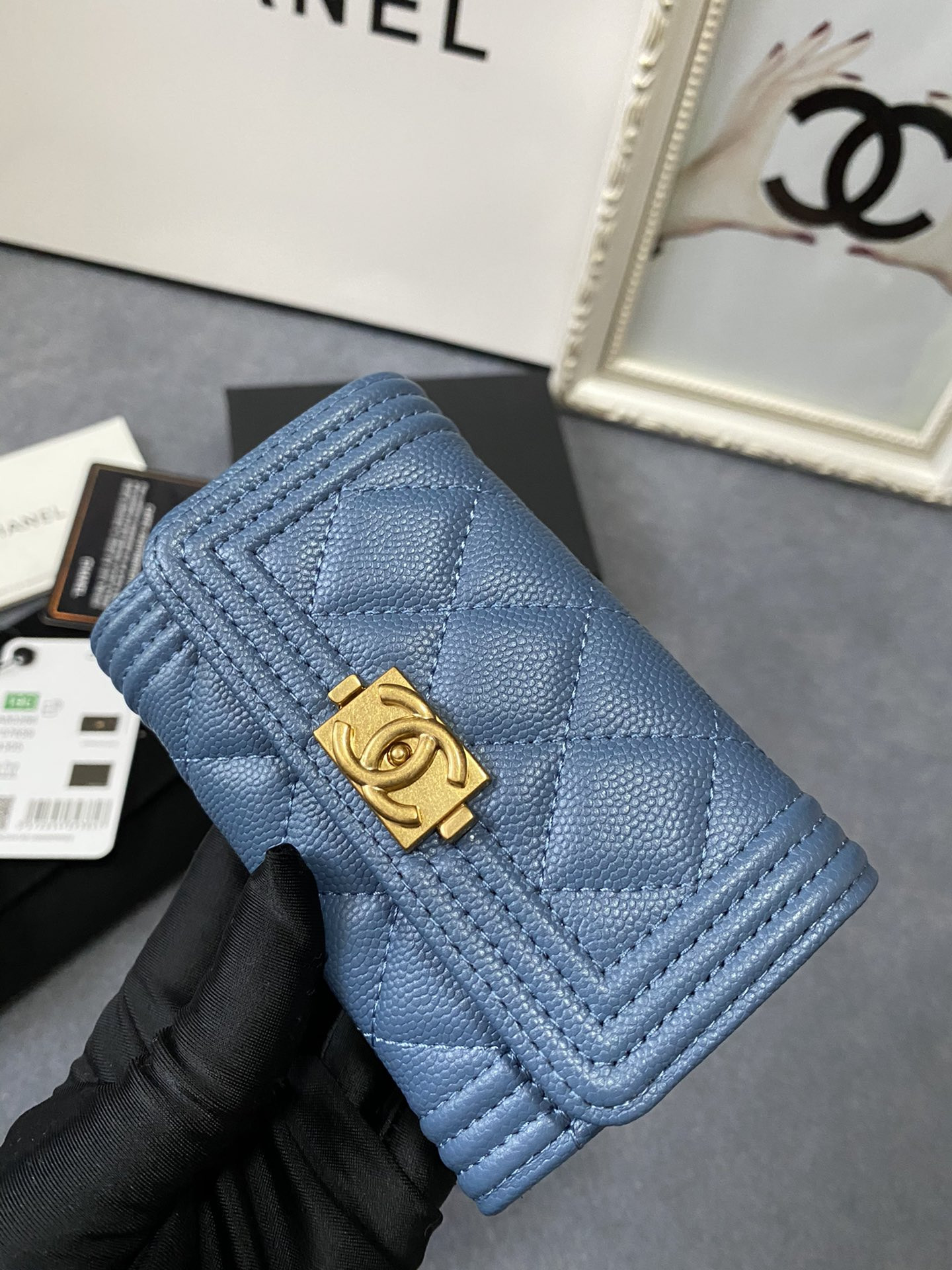 CHANEL FLAP WALLET 12-7CM