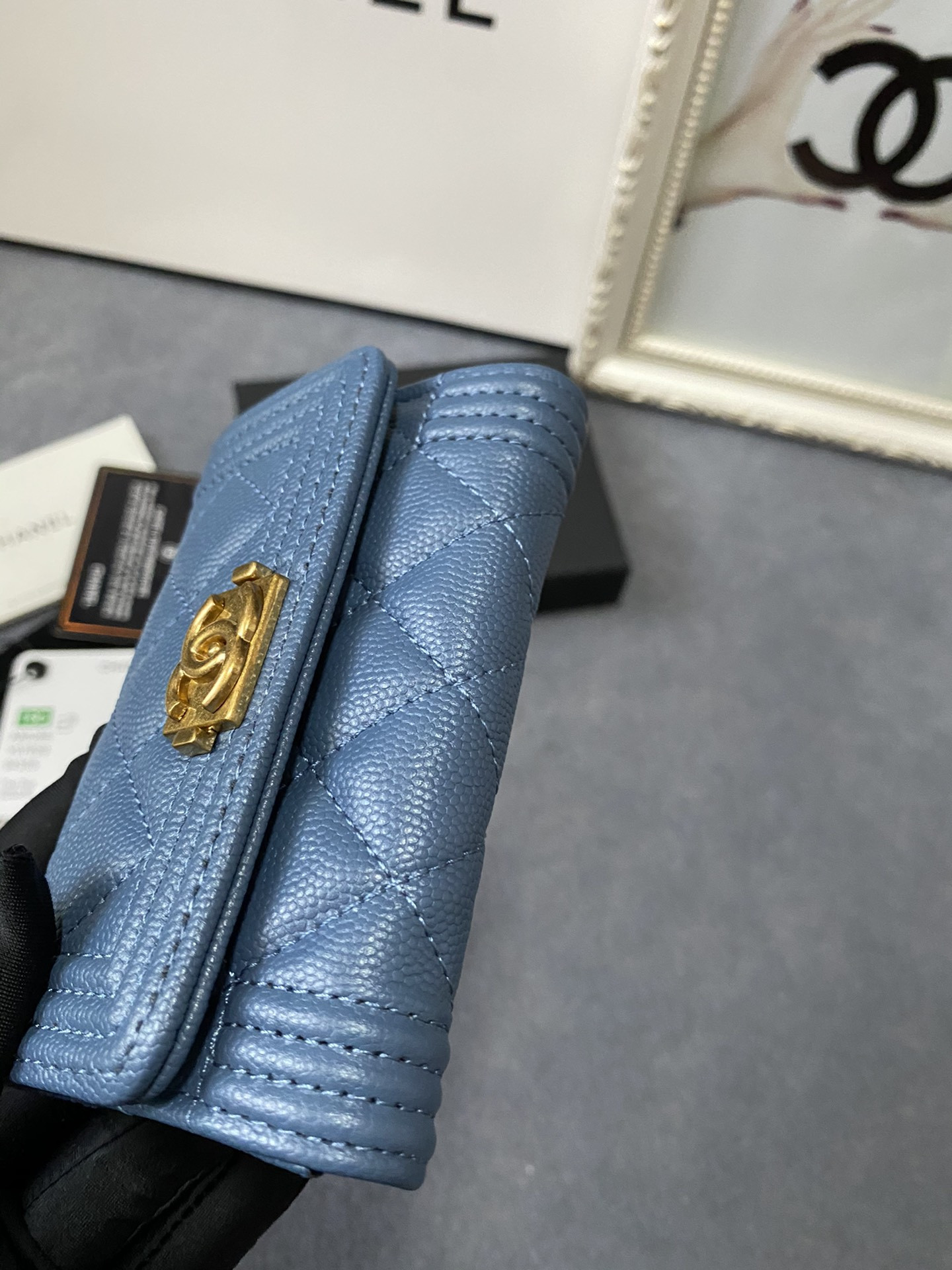 CHANEL FLAP WALLET 12-7CM