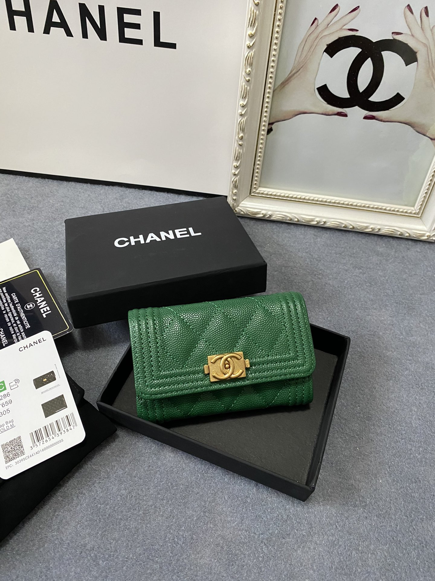 CHANEL FLAP WALLET 12-7CM