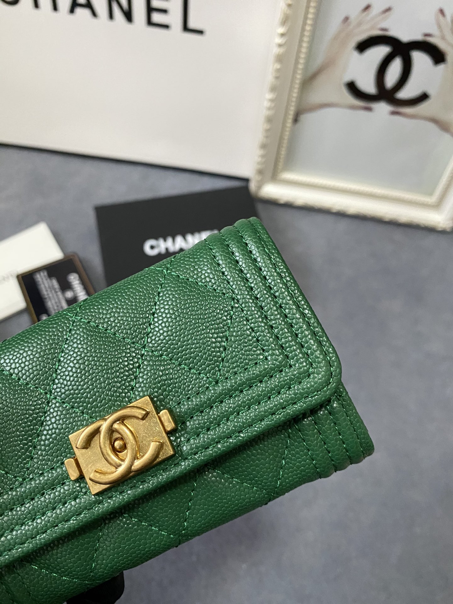 CHANEL FLAP WALLET 12-7CM