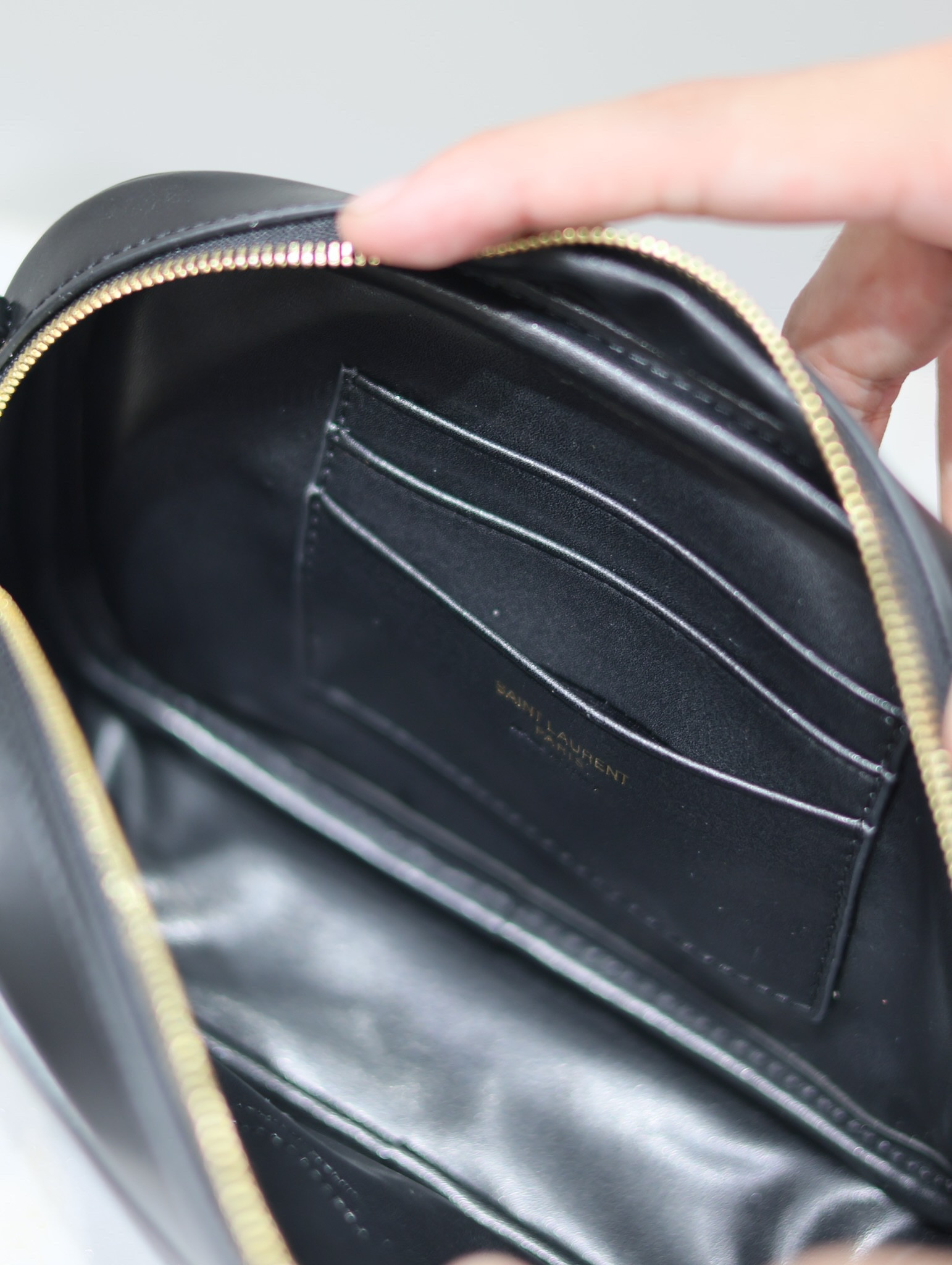 YSL MINI LOU IN QUILTED LEATHER 7.5 X 4.1 X 2 INCHES