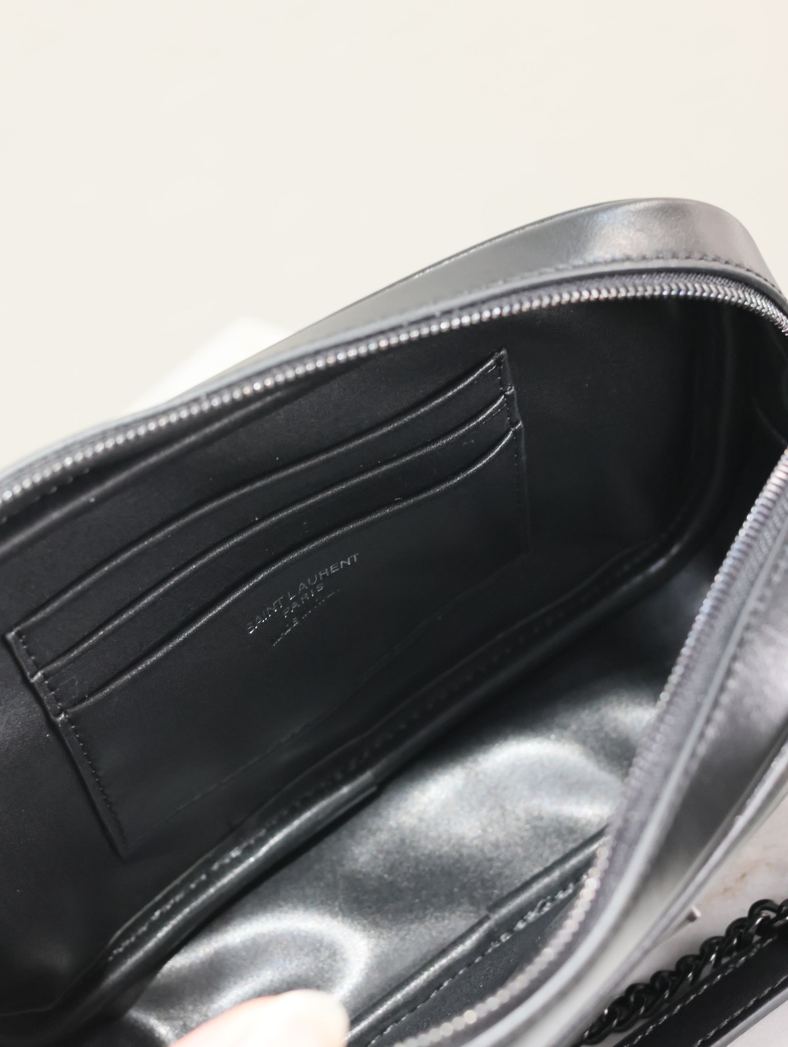 YSL MINI LOU IN QUILTED LEATHER 7.5 X 4.1 X 2 INCHES