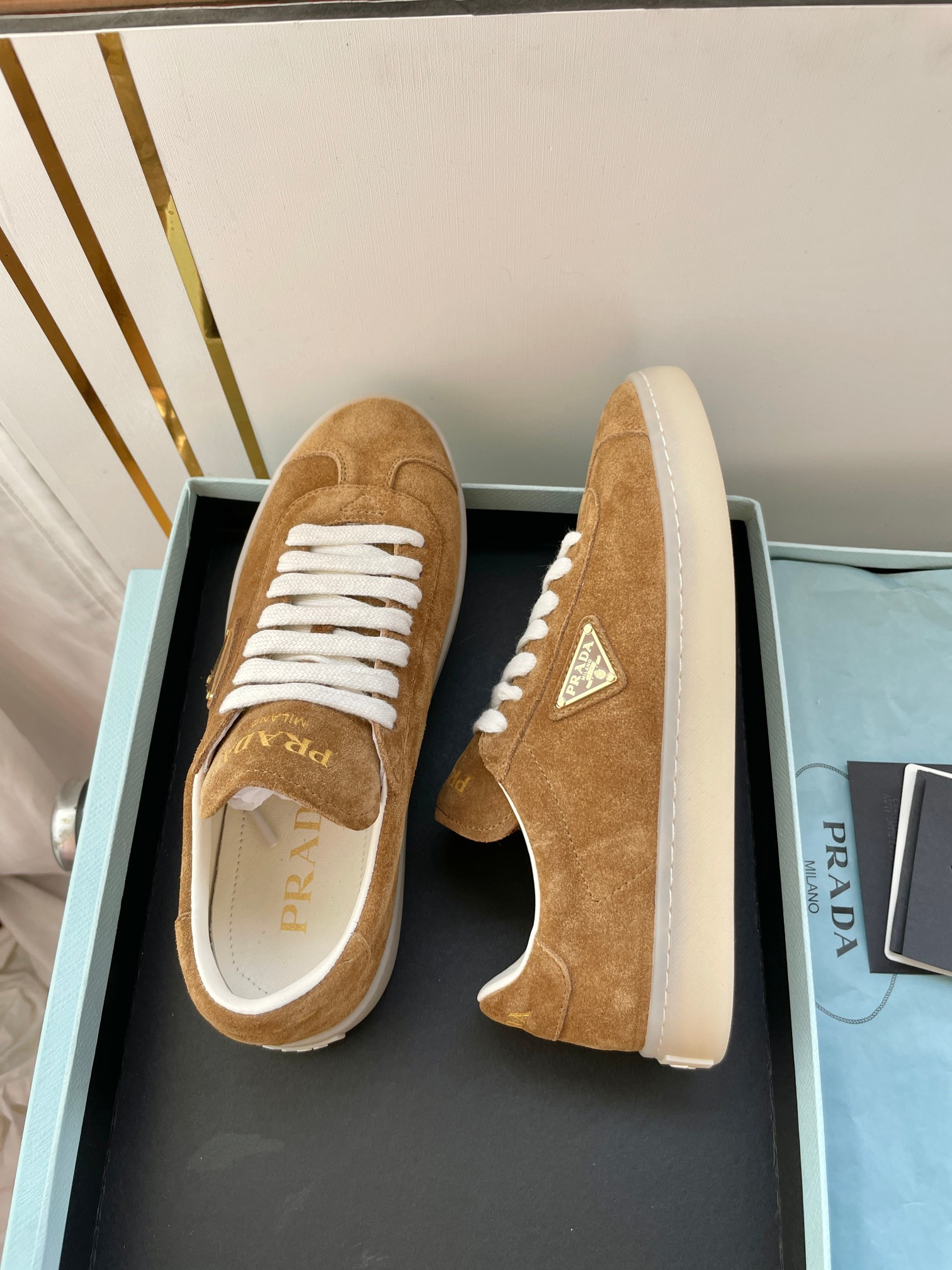 UA Prada Downtown nappa leather sneakers
