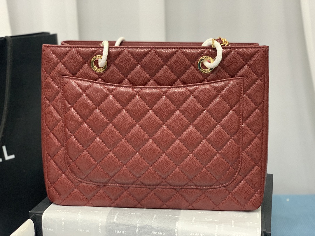 CHANEL GST CAVIAR LEATHER HARDWARE 24X33X13CM
