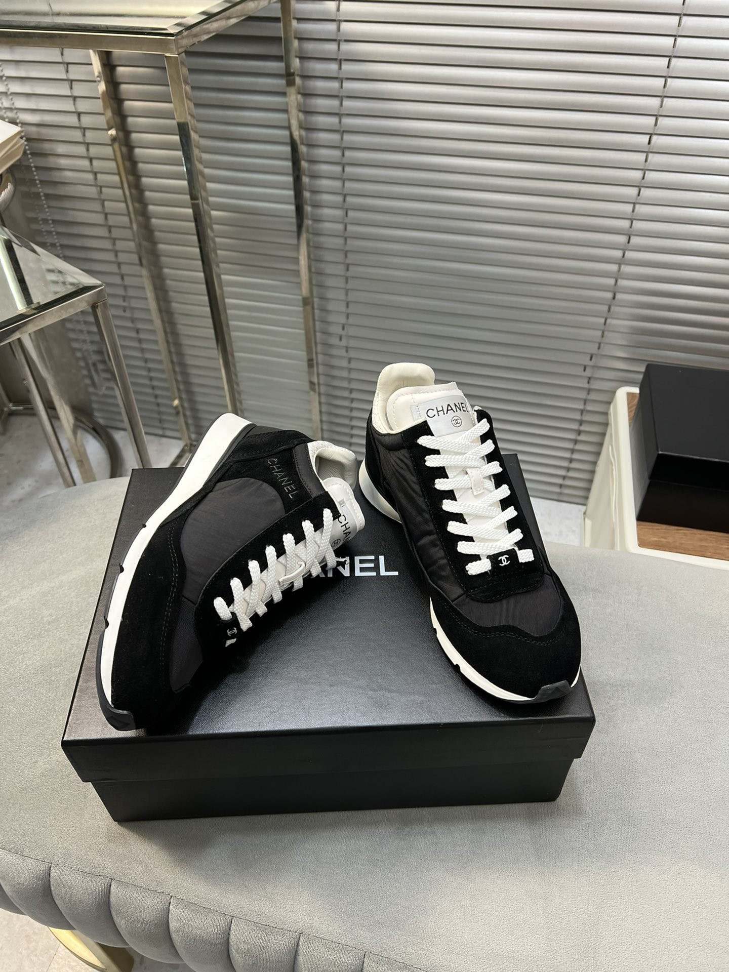 UA CHANEL SNEAKERS Fabric, Suede Kidskin & Suede Calfskin