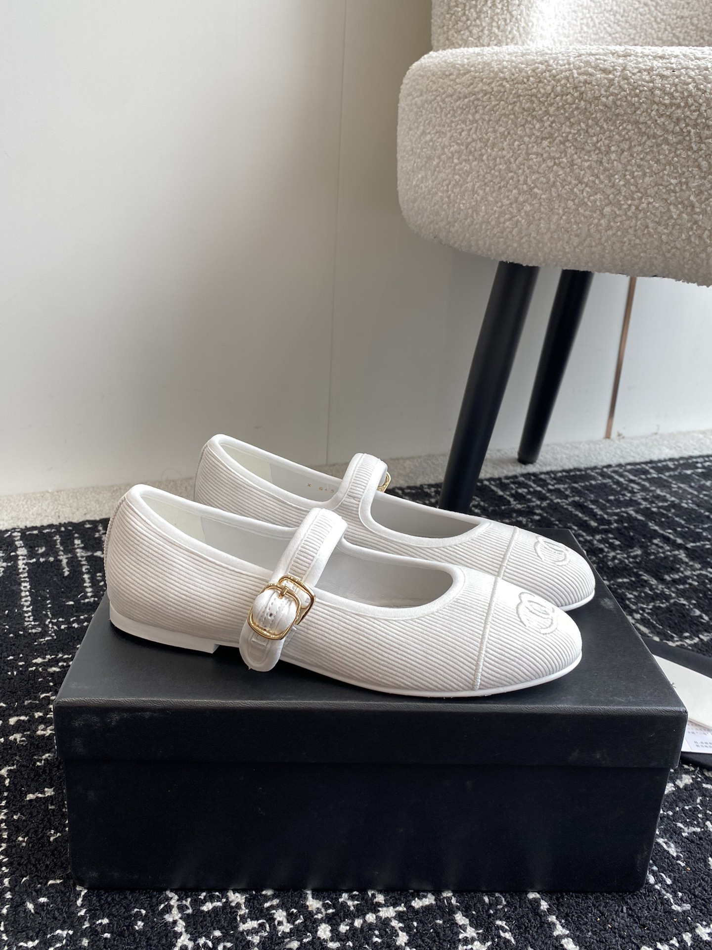 UA CHANEL MARY JANES Cotton & Silk