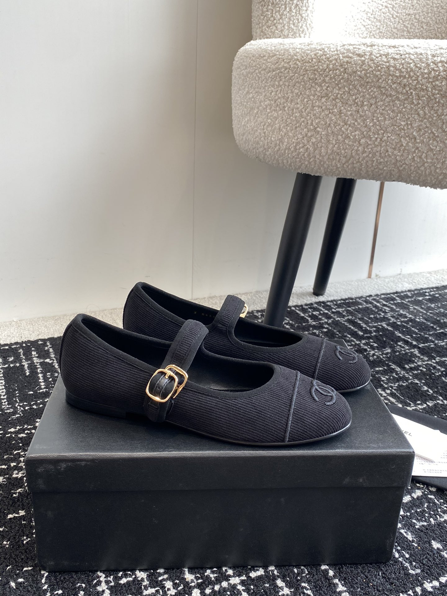 UA CHANEL MARY JANES  Cotton & Silk