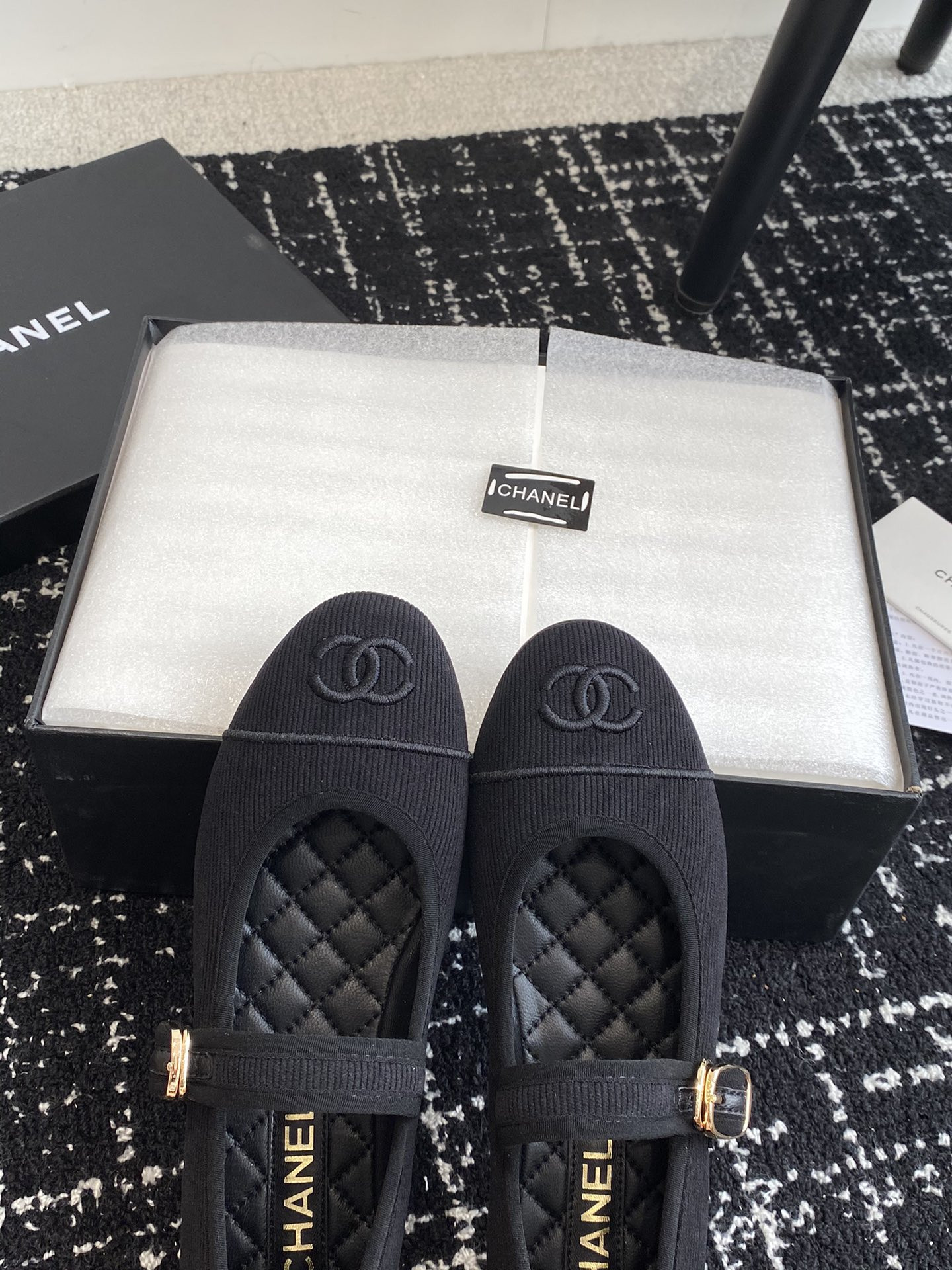UA CHANEL MARY JANES  Cotton & Silk