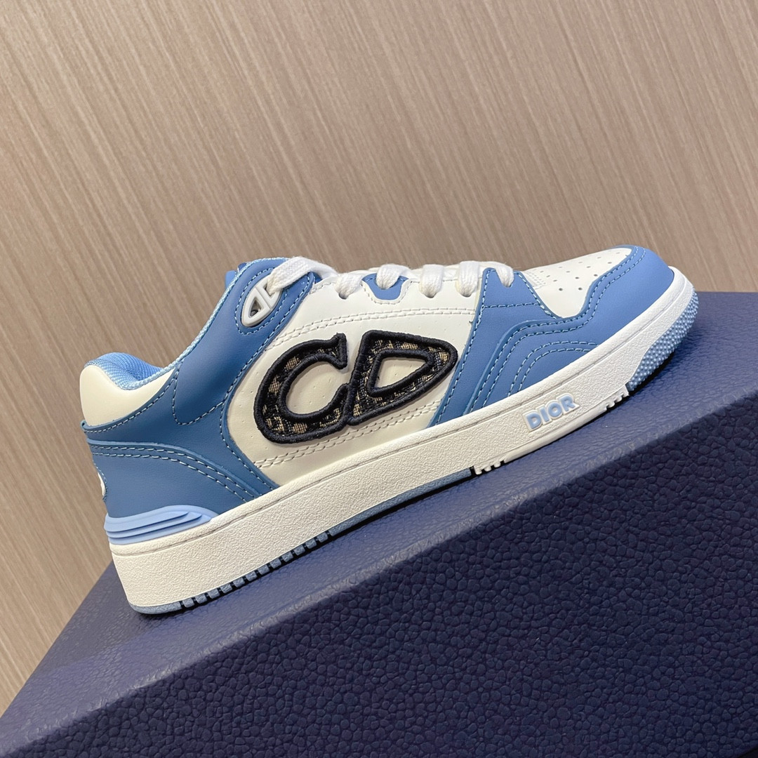 UA DIOR B57 Low-Top Sneaker Light Blue and White