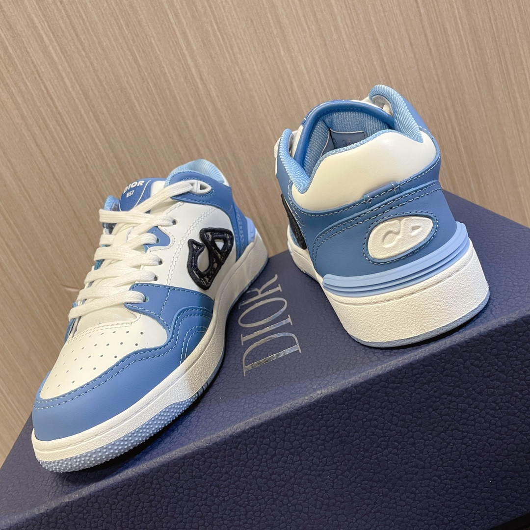 UA DIOR B57 Low-Top Sneaker Light Blue and White