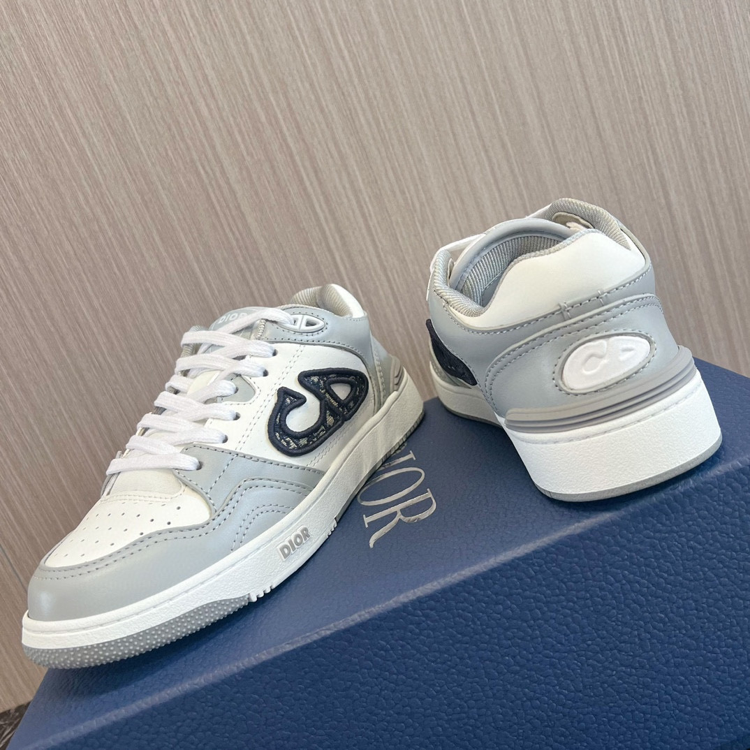 UA DIOR B57 Low-Top Sneaker  Gray and White