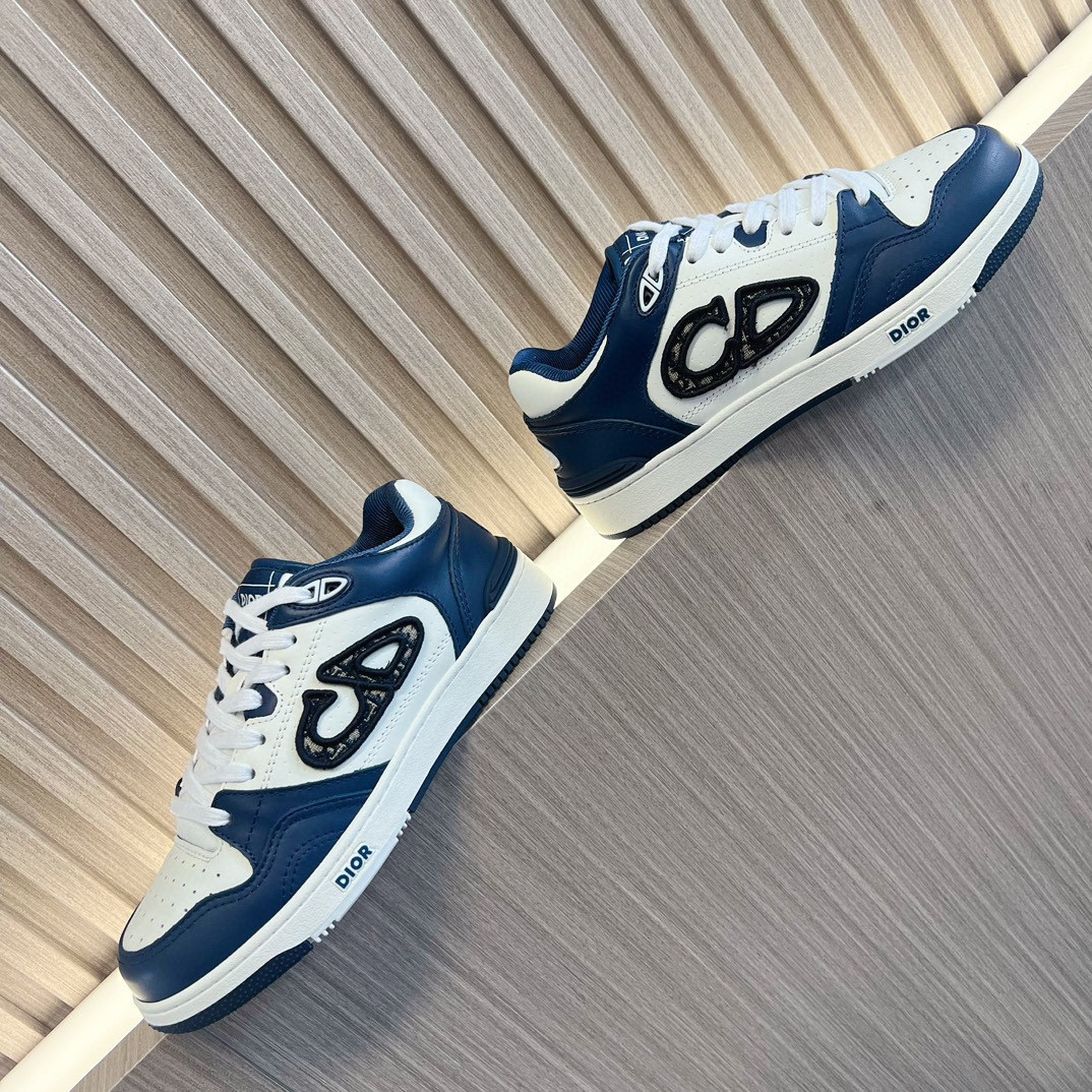 UA DIOR B57 Low-Top Sneaker Navy Blue and White