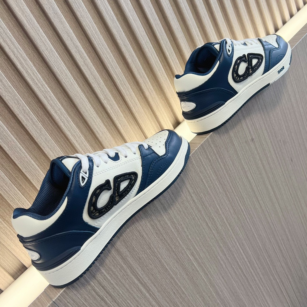 UA DIOR B57 Low-Top Sneaker Navy Blue and White