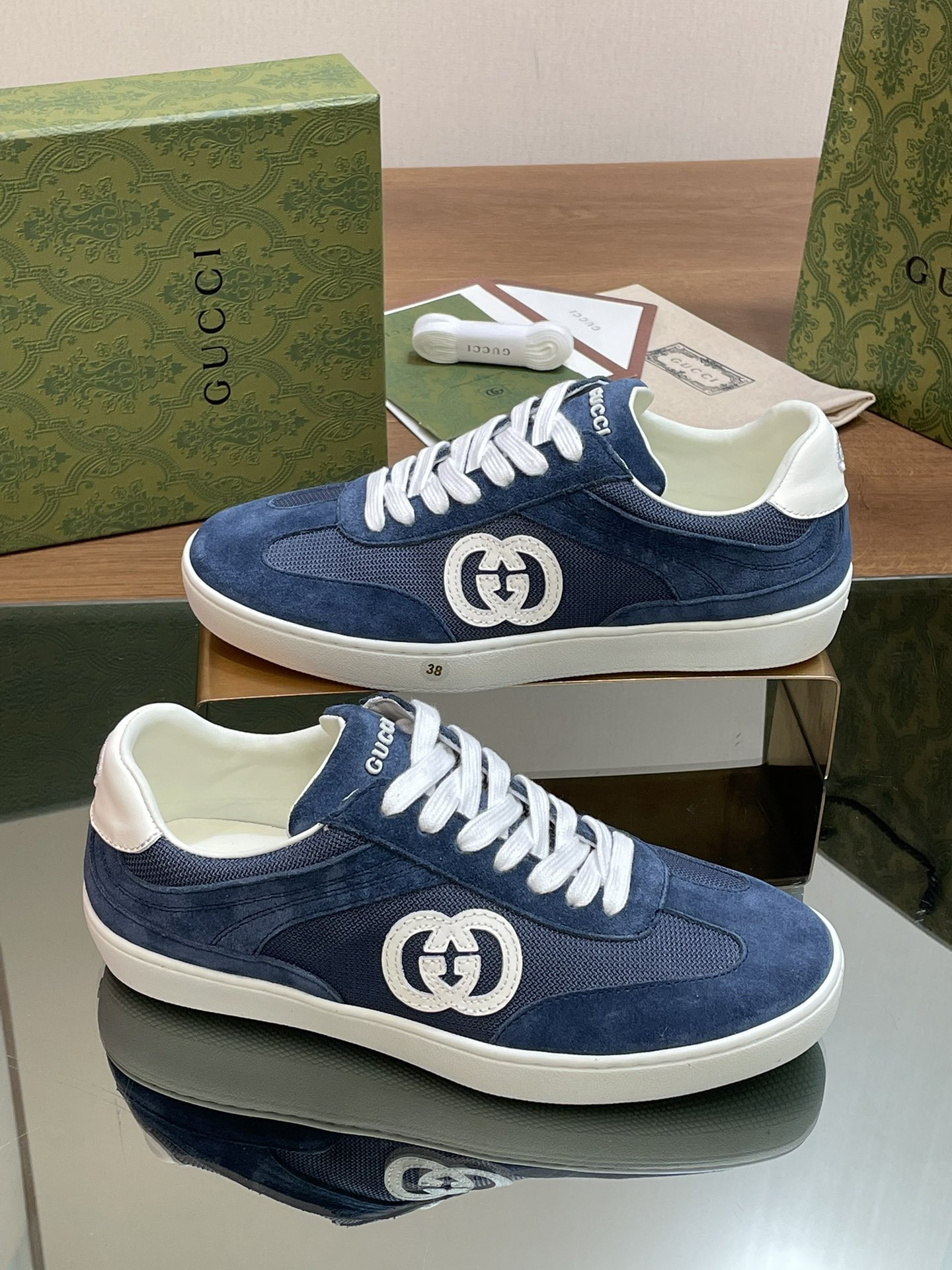 UA GUCCI INTERLOCKING G SNEAKER Blue