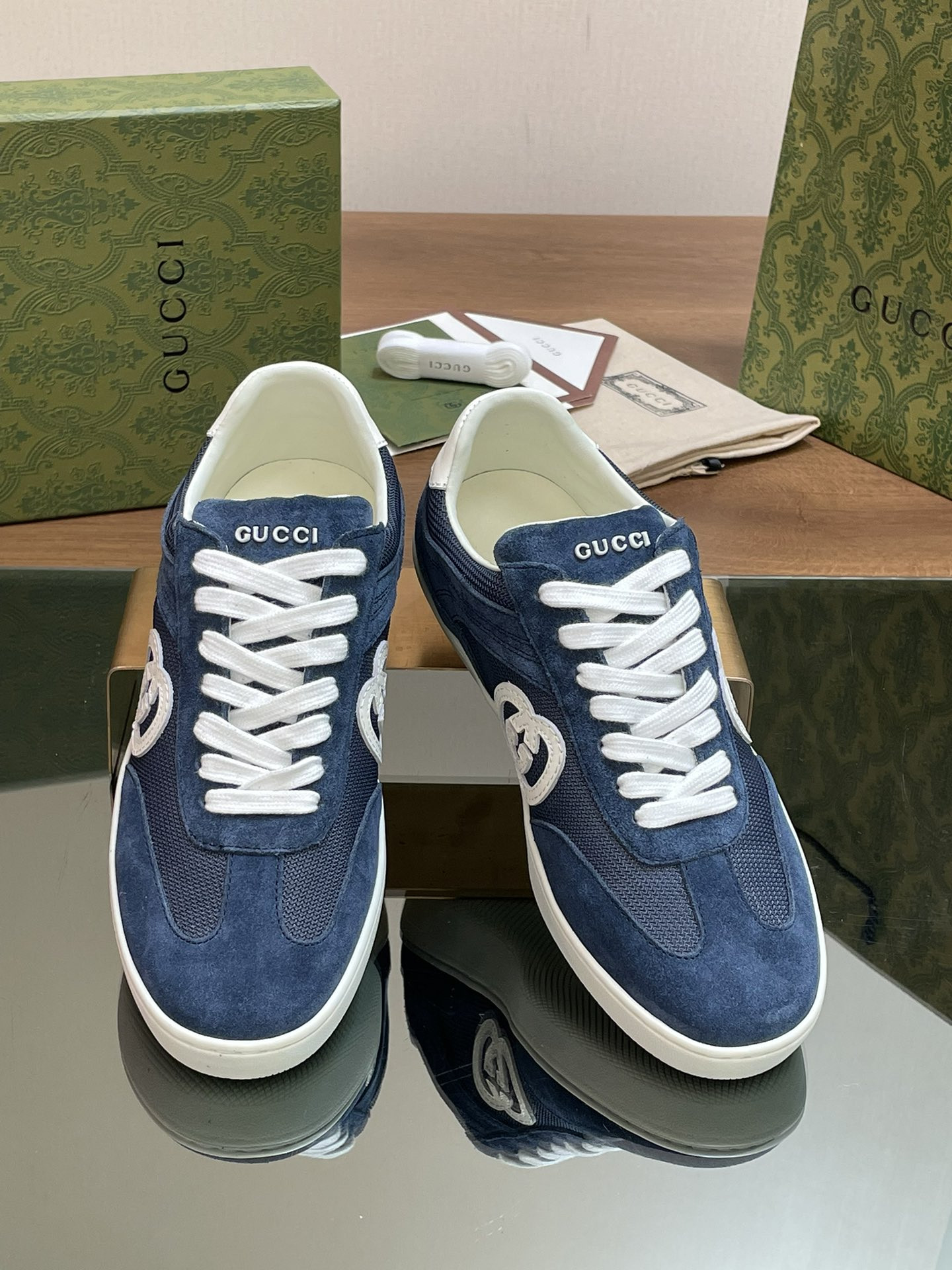 UA GUCCI INTERLOCKING G SNEAKER Blue