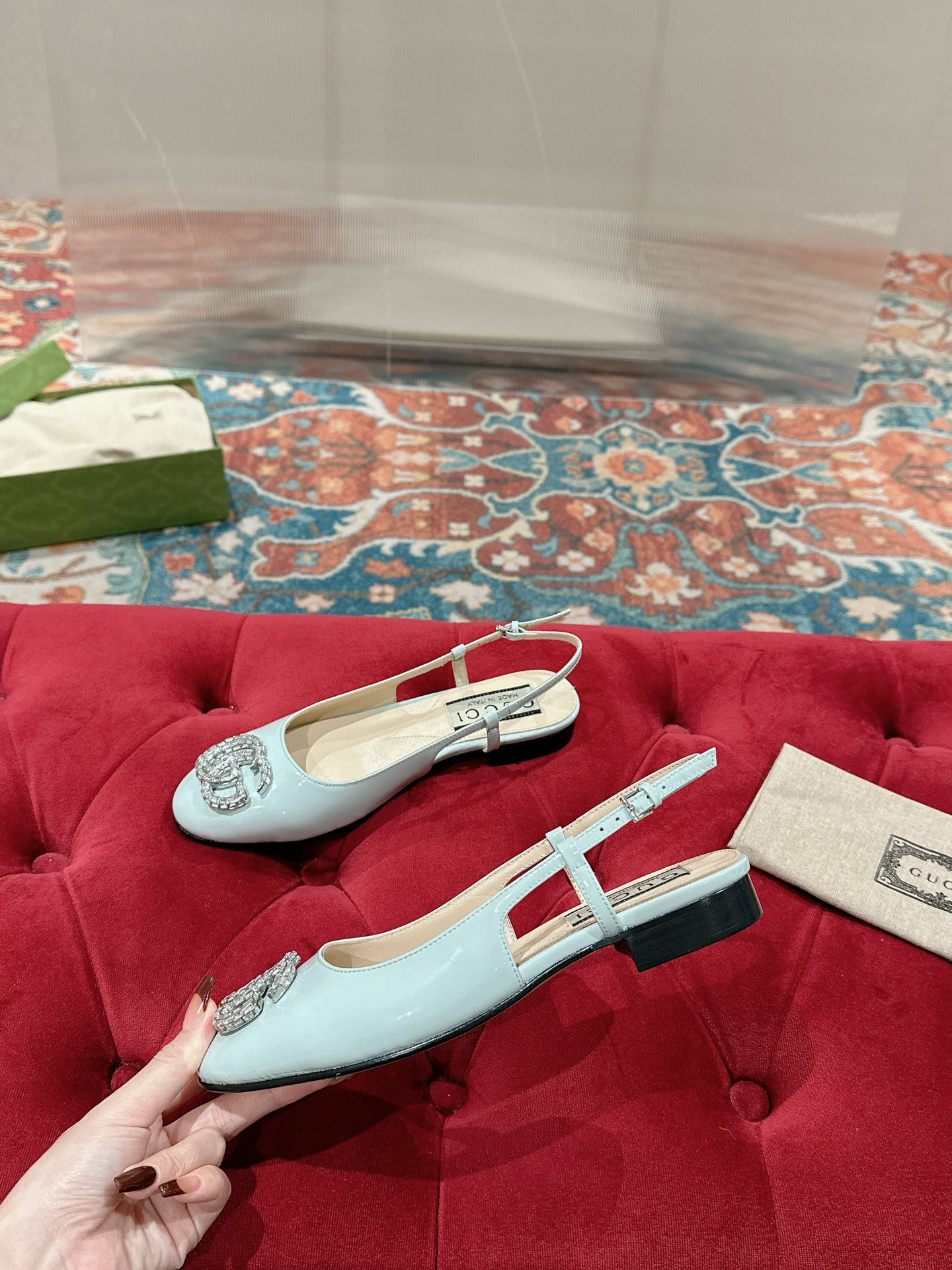 UA GUCCI BALLERINA WITH DOUBLE G