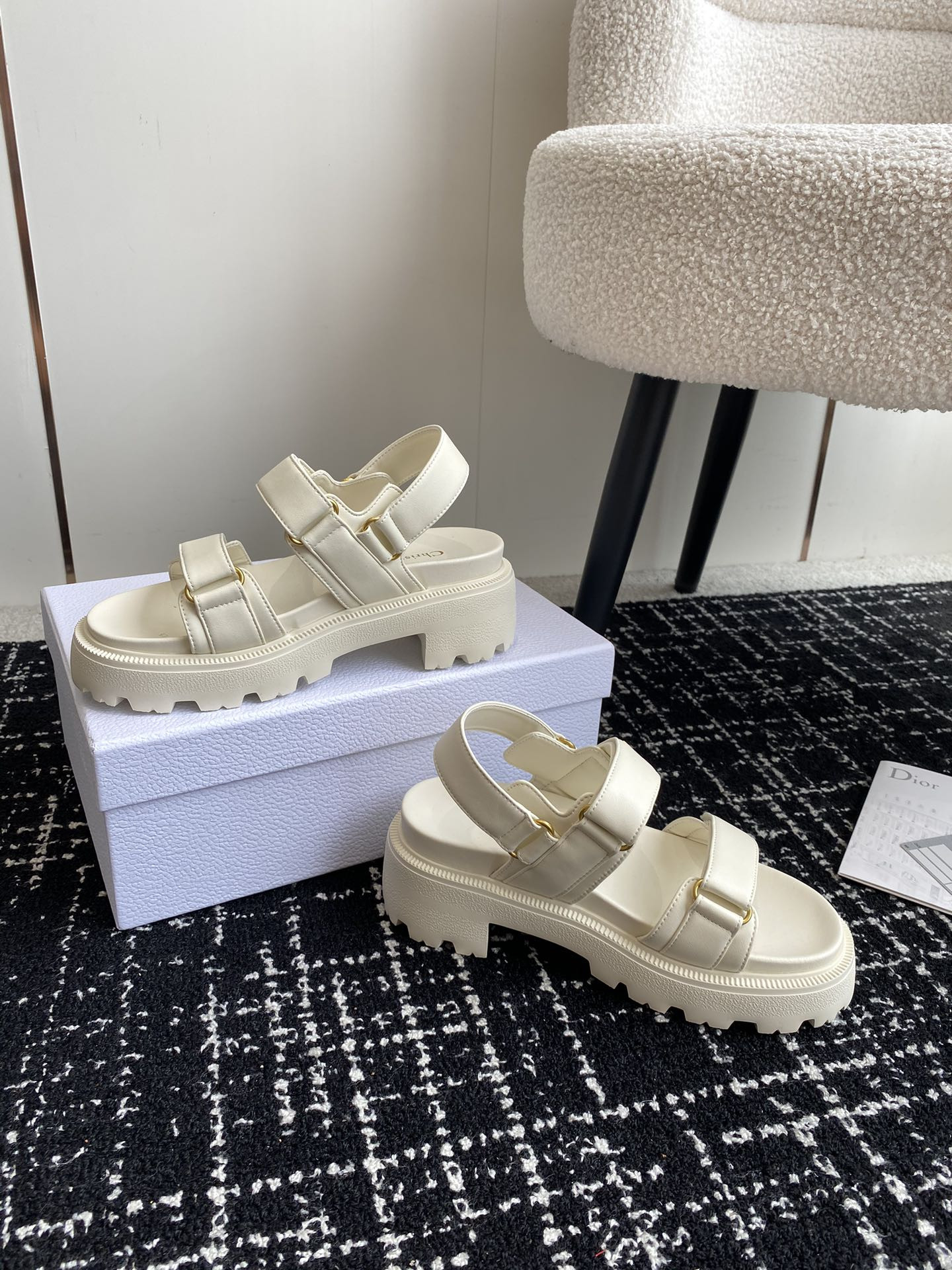 UA Dioract Platform Sandal White