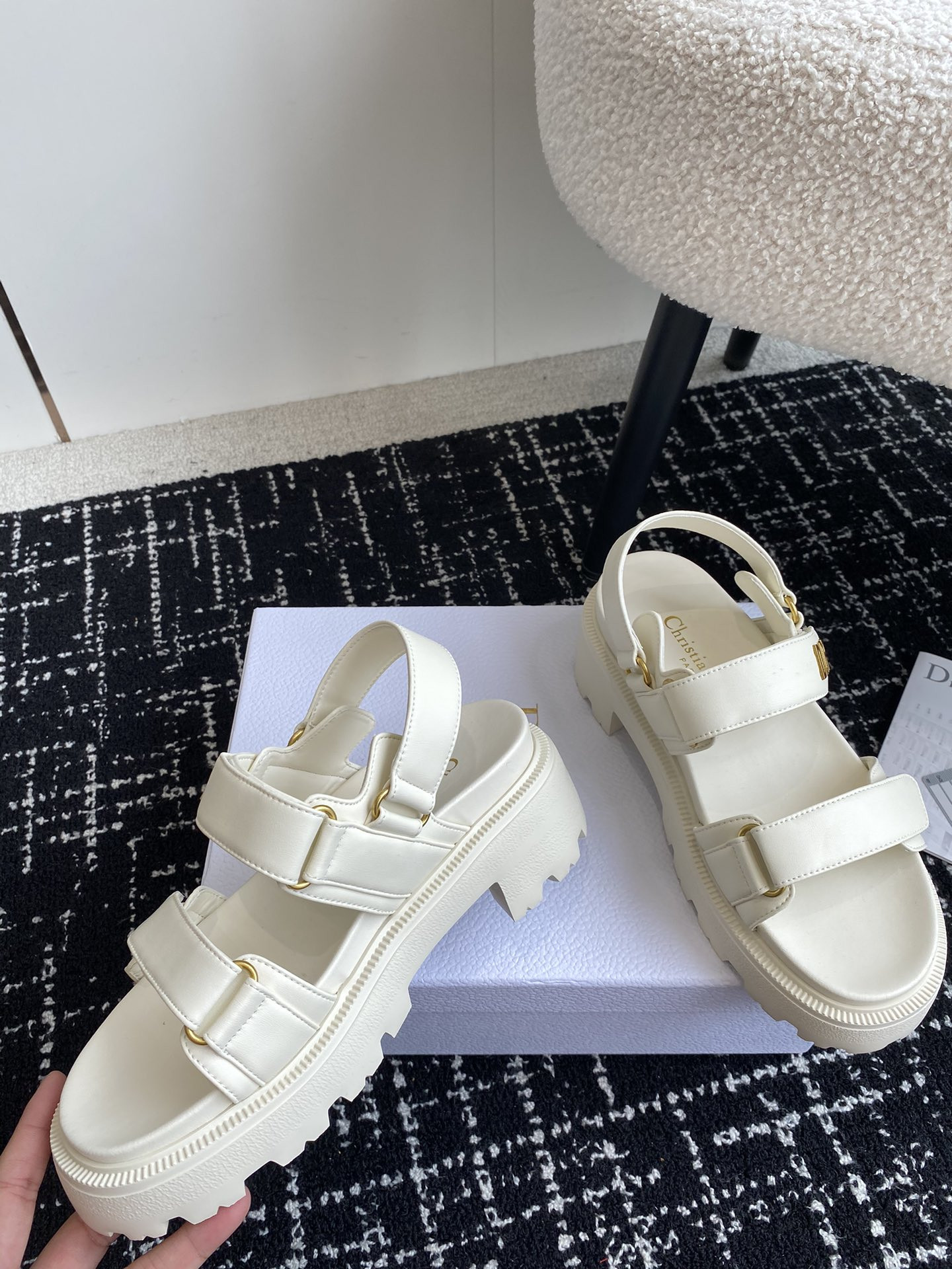 UA Dioract Platform Sandal White