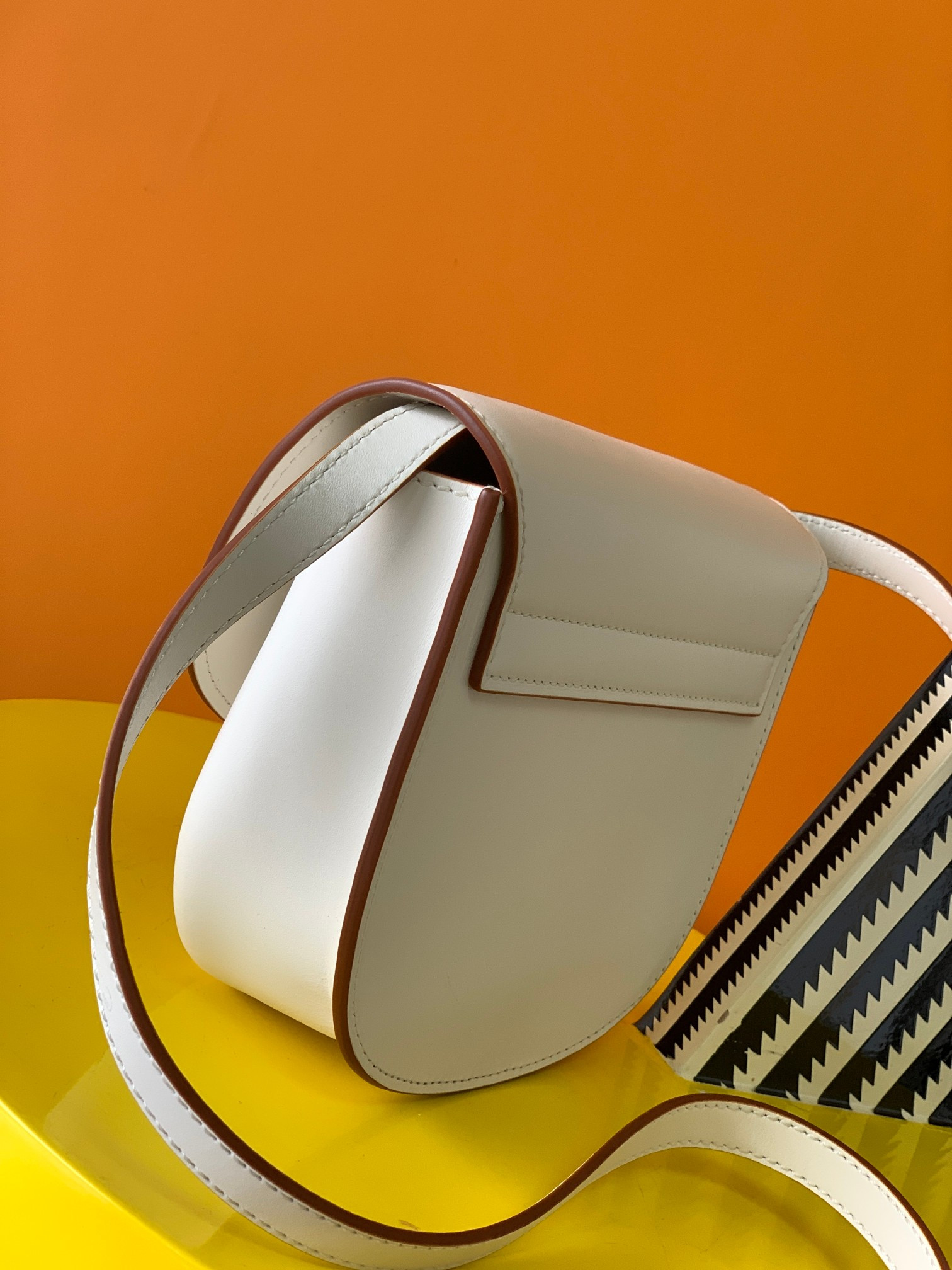 YSL KAIA SMALL SATCHEL IN SMOOTH LEATHER 7.2 X 6.1 X 2.1 INCHES