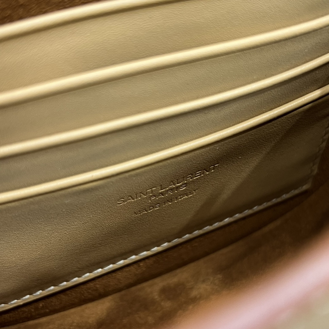 YSL KAIA SMALL SATCHEL IN SMOOTH LEATHER 15x14x4.5cm