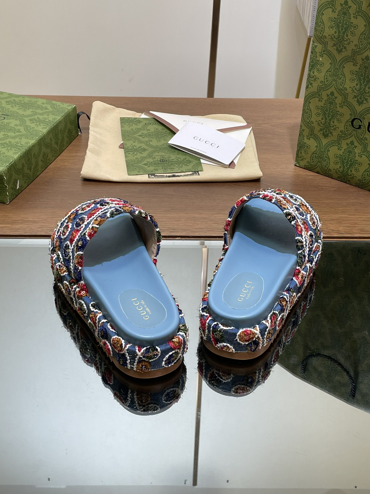 UA GUCCI PLATFORM SLIDE