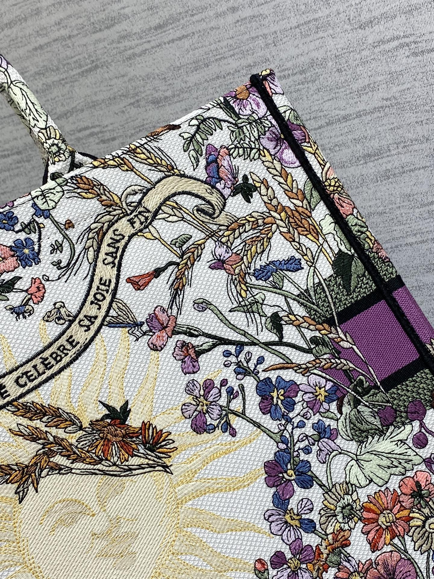 Dior Book Tote  Ecru Multicolor 42x18x35cm